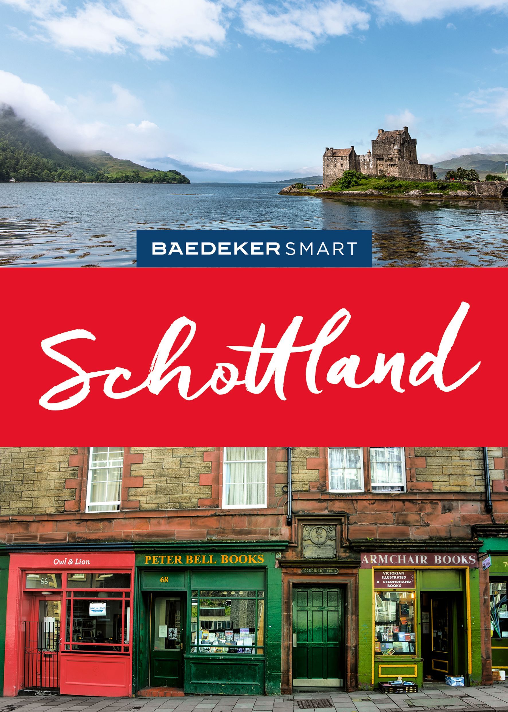 Baedeker SMART Reiseführer Schottland Buch, Veröffentlichung, Nachbarschaft, Stadt, Geschäft