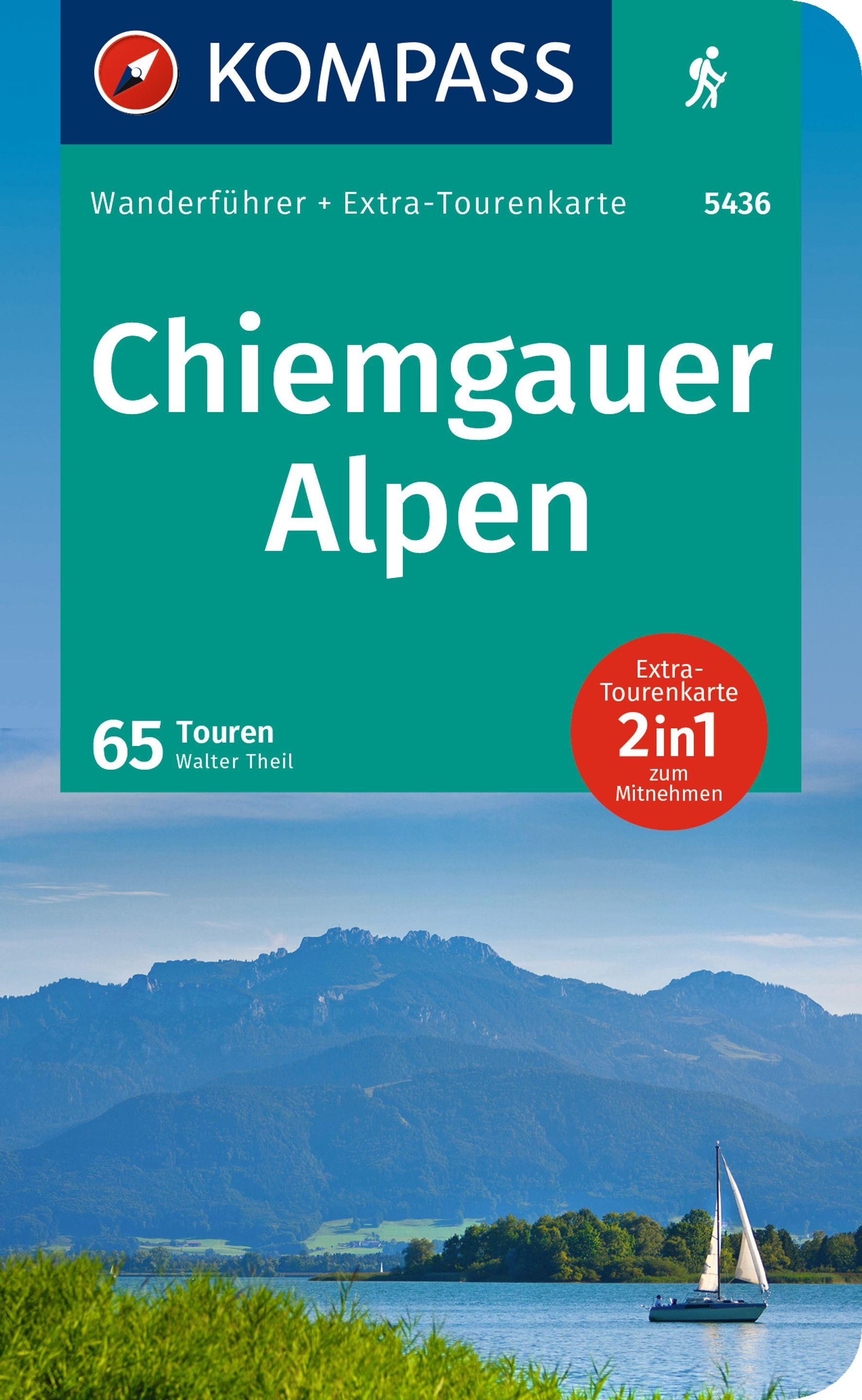 9783991218142 Cover Kompass Wanderführer Chiemgauer Alpen
