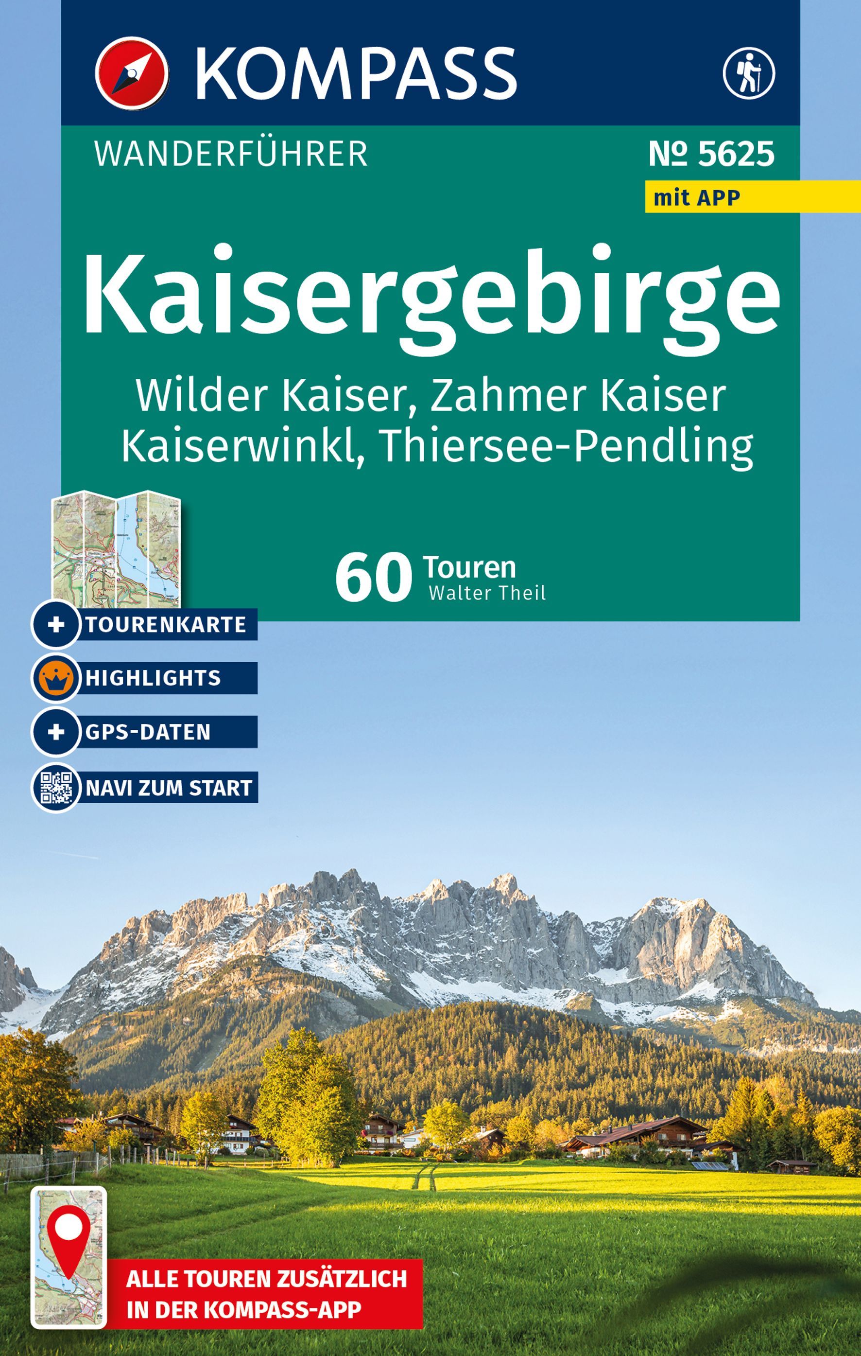 Kaisergebirge, Wandern, Tourenkarte, GPS-Daten, App-Navigation