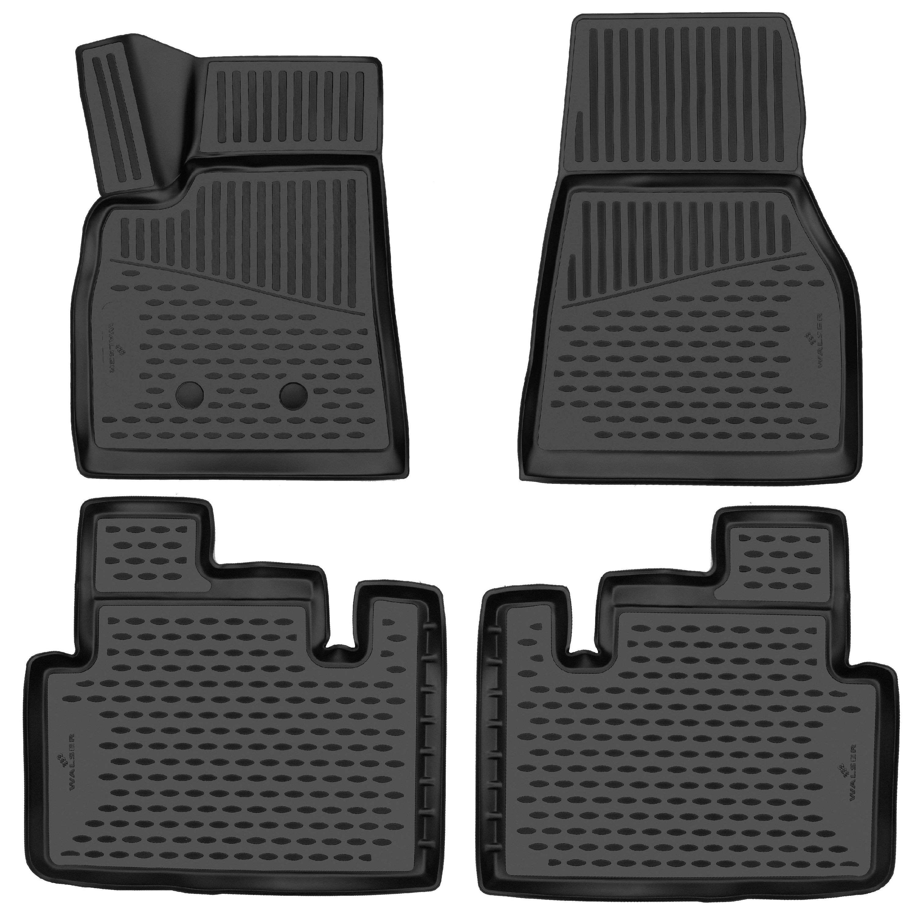 Fußmatten, Gummimatten XTR für Tesla Model S, schwarz