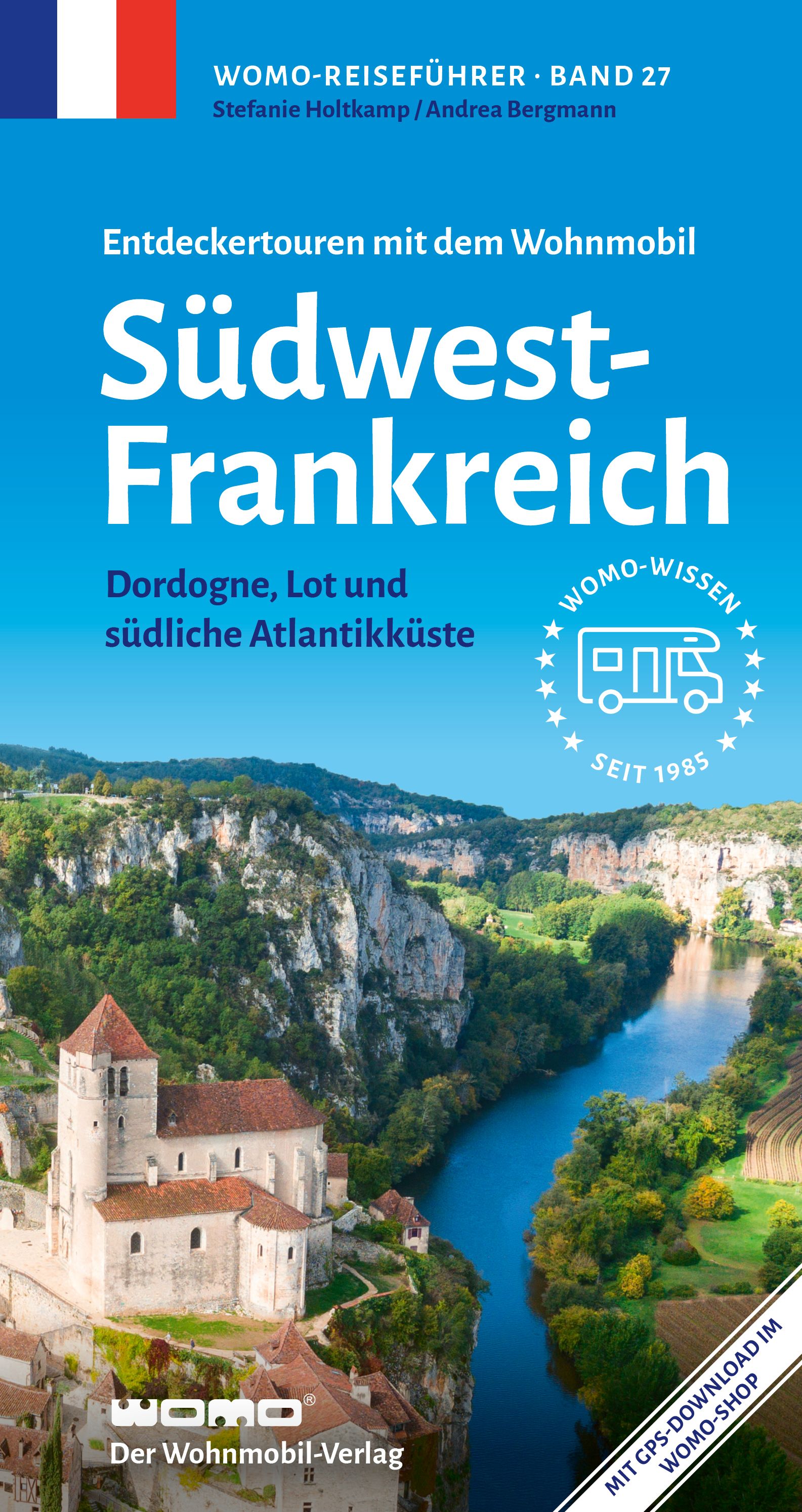 Mit dem Wohnmobil Südwestfrankreich Werbung, Plakat, Gebäude, Festung, Draußen