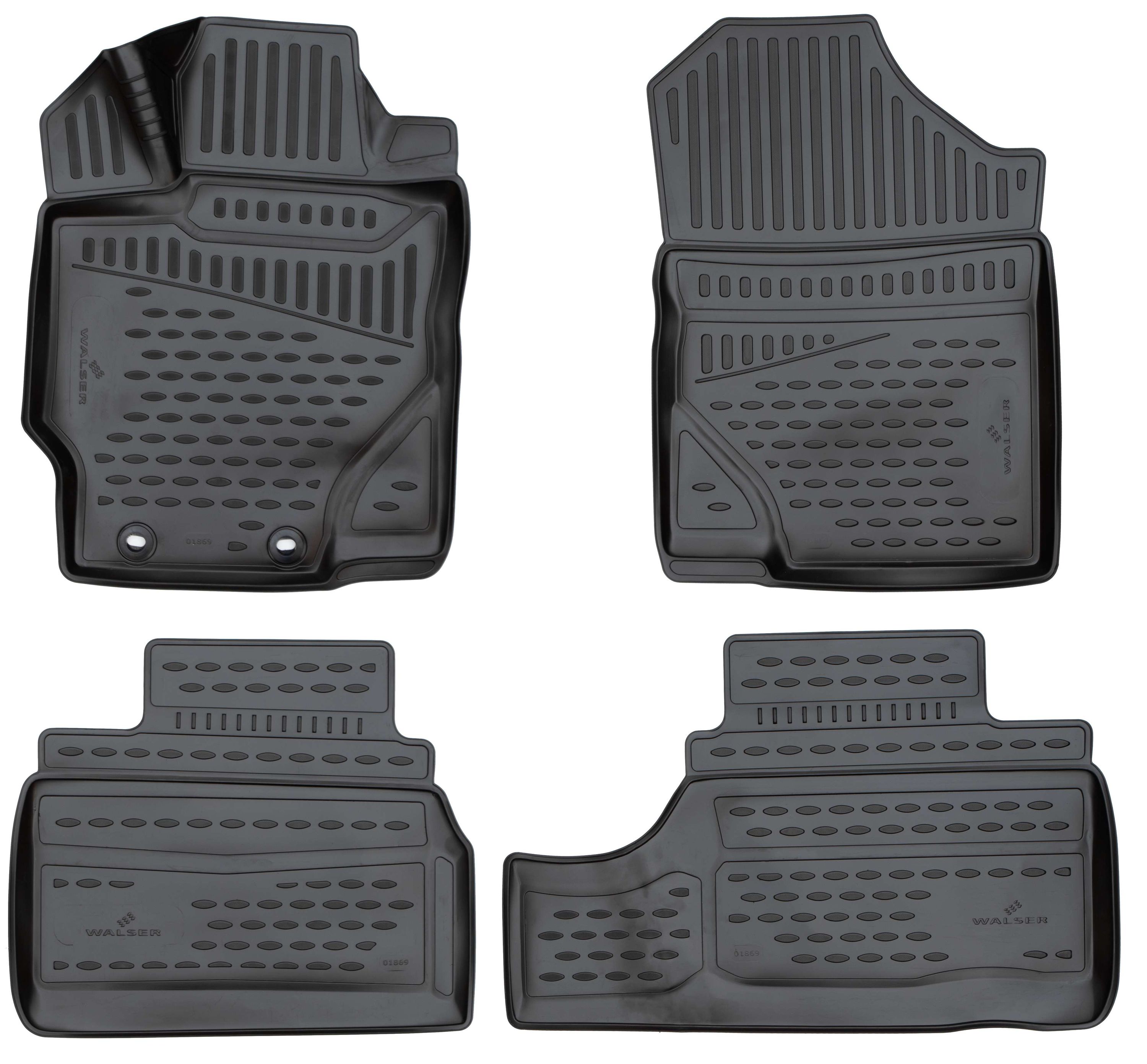 Gummimatten XTR für Toyota Yaris Komplettset