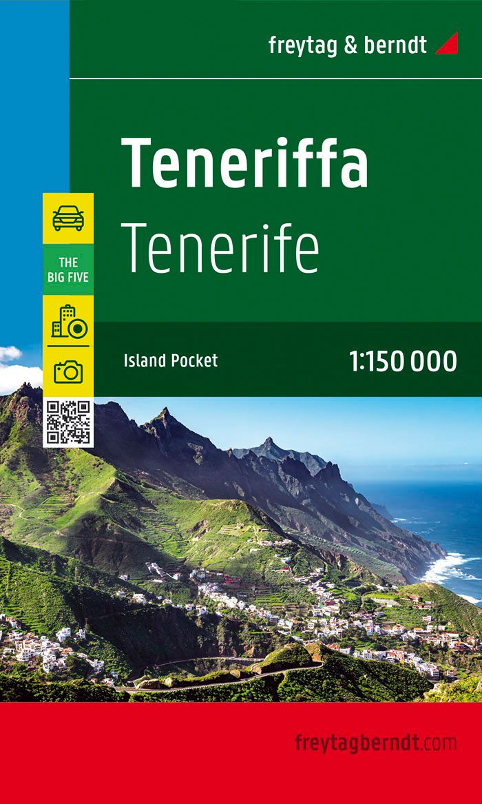 Teneriffa, Straßenkarte 1:150.000,freytag & berndt Gebirgskette, Natur, Draußen, Gipfel, Buch