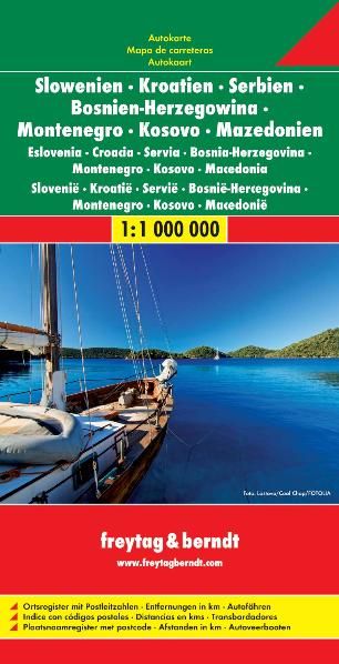 Slowenien-Kroatien-Serbien-Bosnien-Montenegro, f&b Werbung, Plakat, Segelboot, Fahrzeug, Jacht