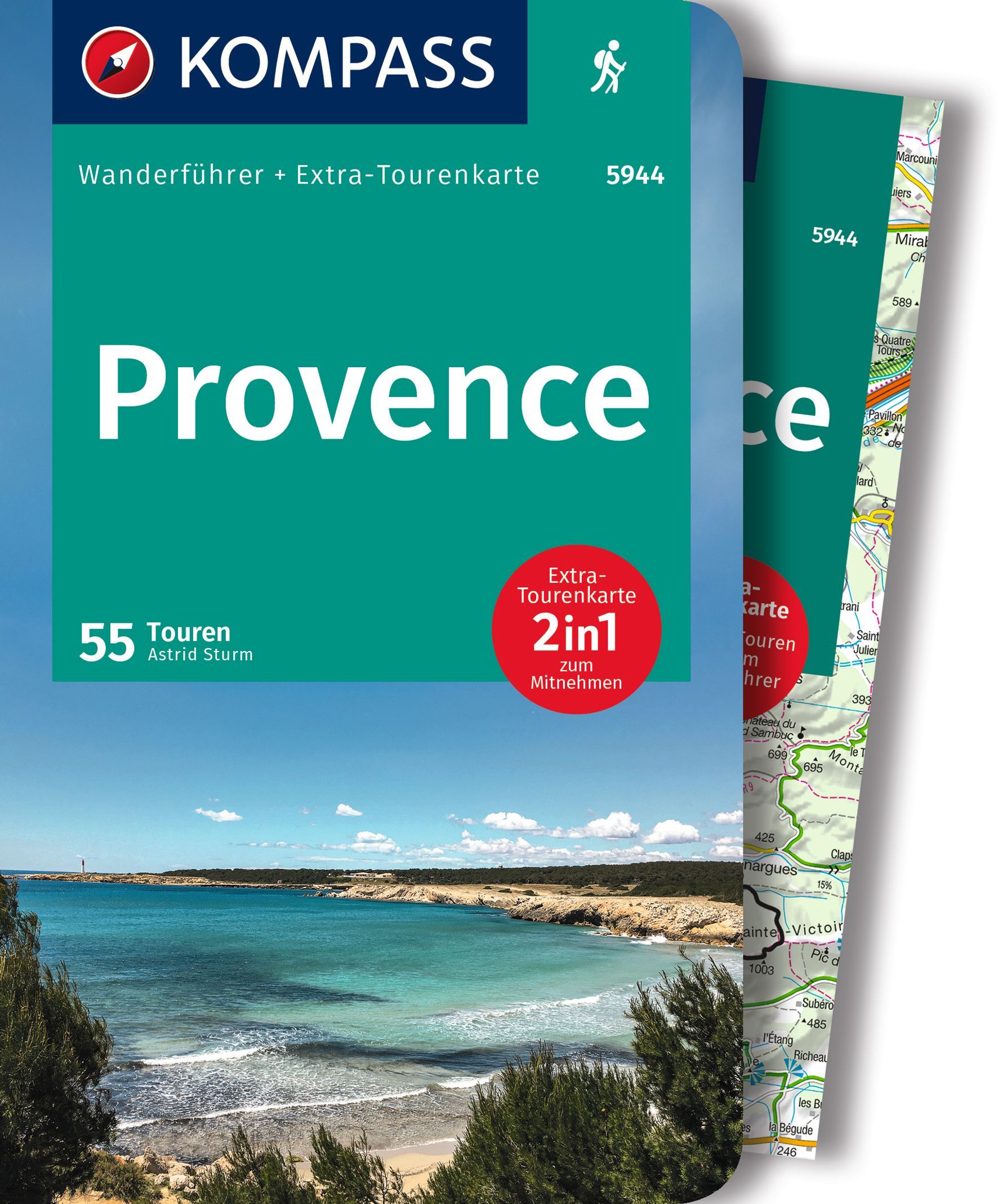 9783991217343 Cover Kompass Wanderführer Provence