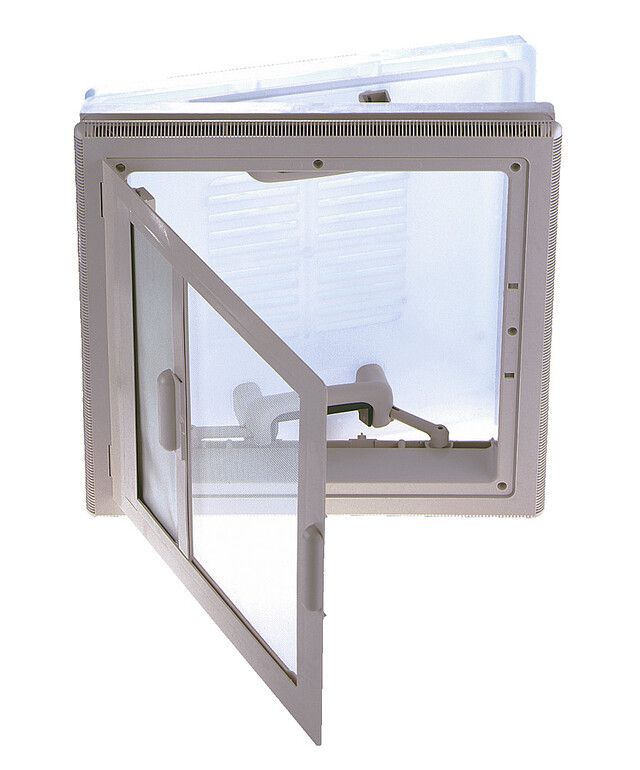 Dachluke, Kunststofffenster, Schiebefenster, Klapptür, Klarglas, Küchenfenster