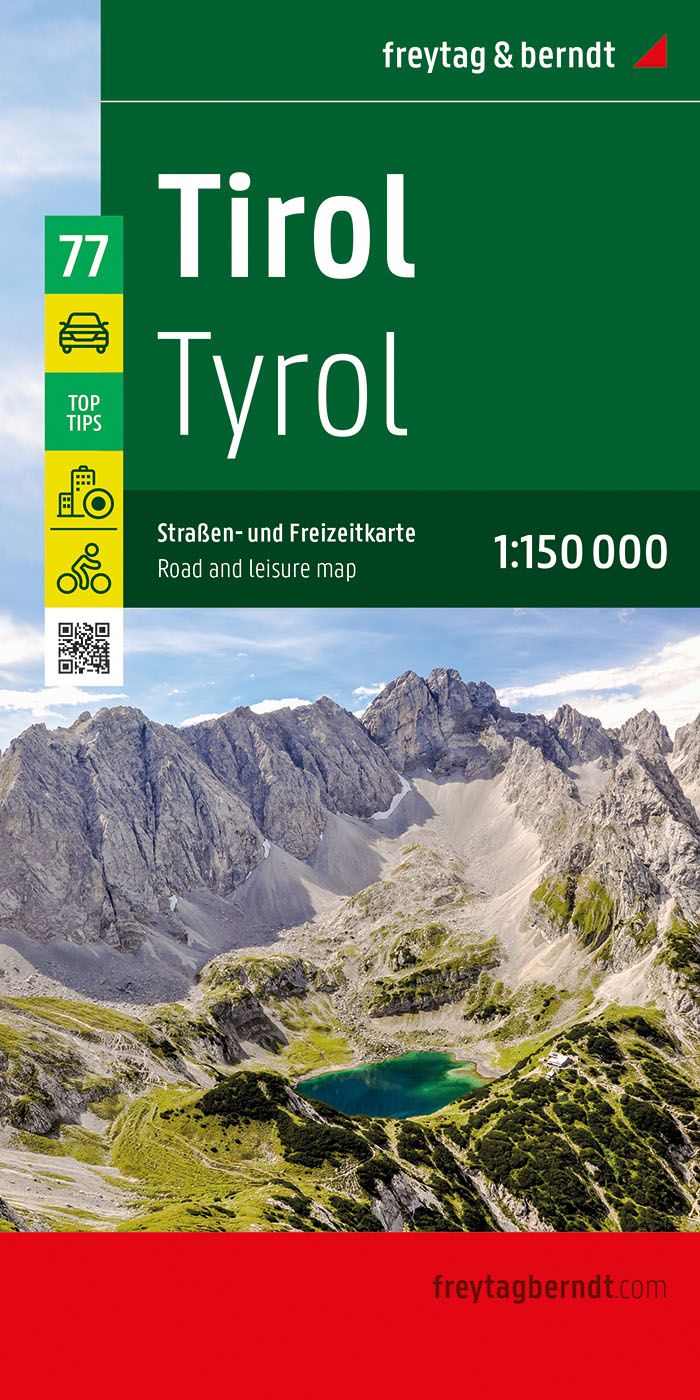 9783707922400 Cover Freytag&Berndt Straßenkarte Tirol