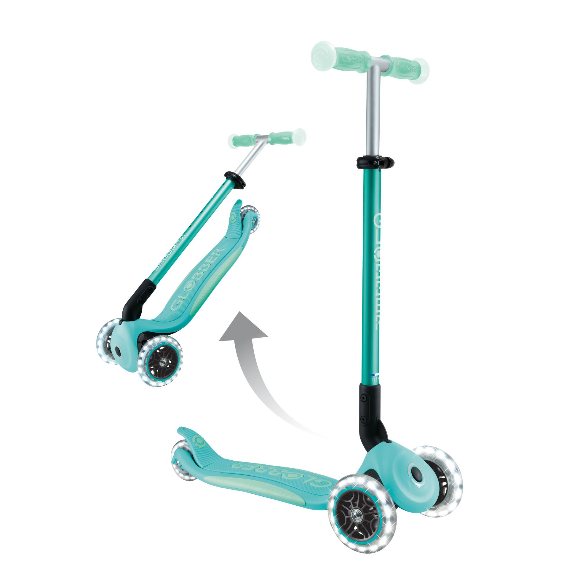Transport, Fahrzeug, Kinderroller, Tretroller, Mint, Rad