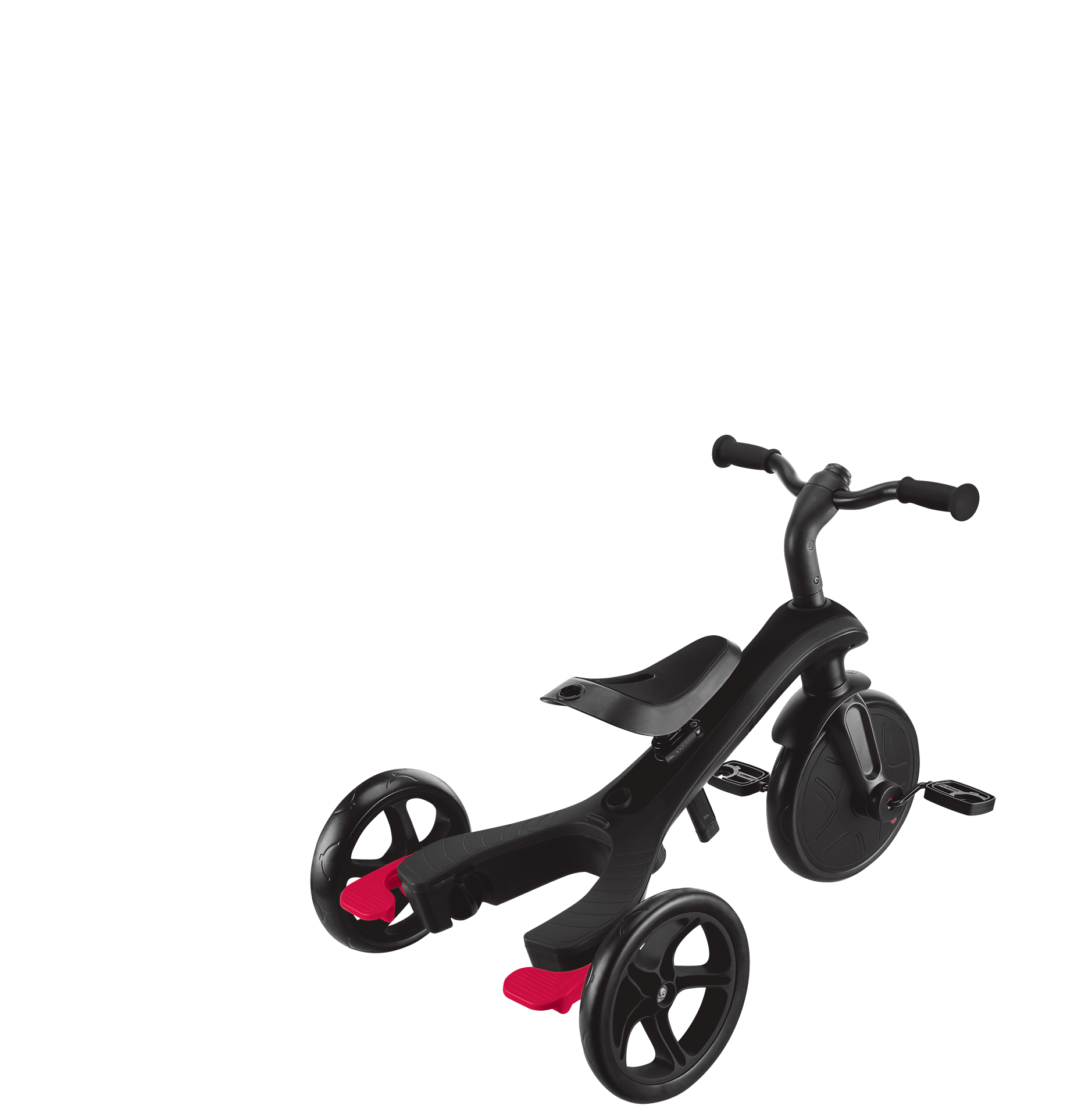 Transport, Fahrzeug, Kinderroller, Dreirad, Schwarz, Rad