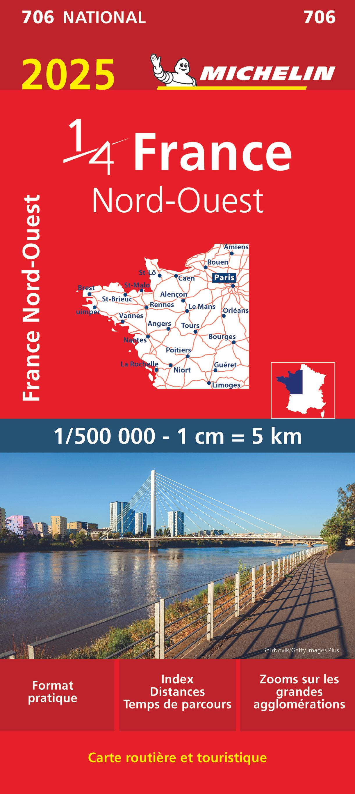 Michelin Nordwestfrankreich Werbung, Plakat, Wasser, Uferpromenade