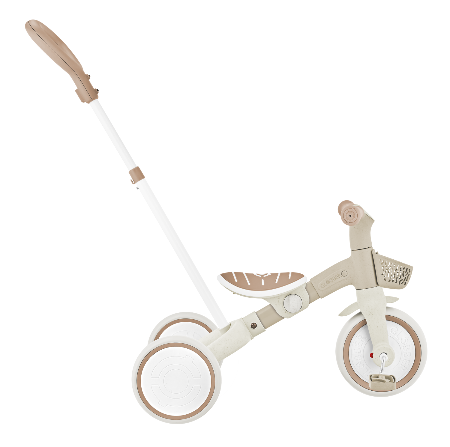 Kinderwagens, Lauflernrad, Dreirad, Holz, Beige