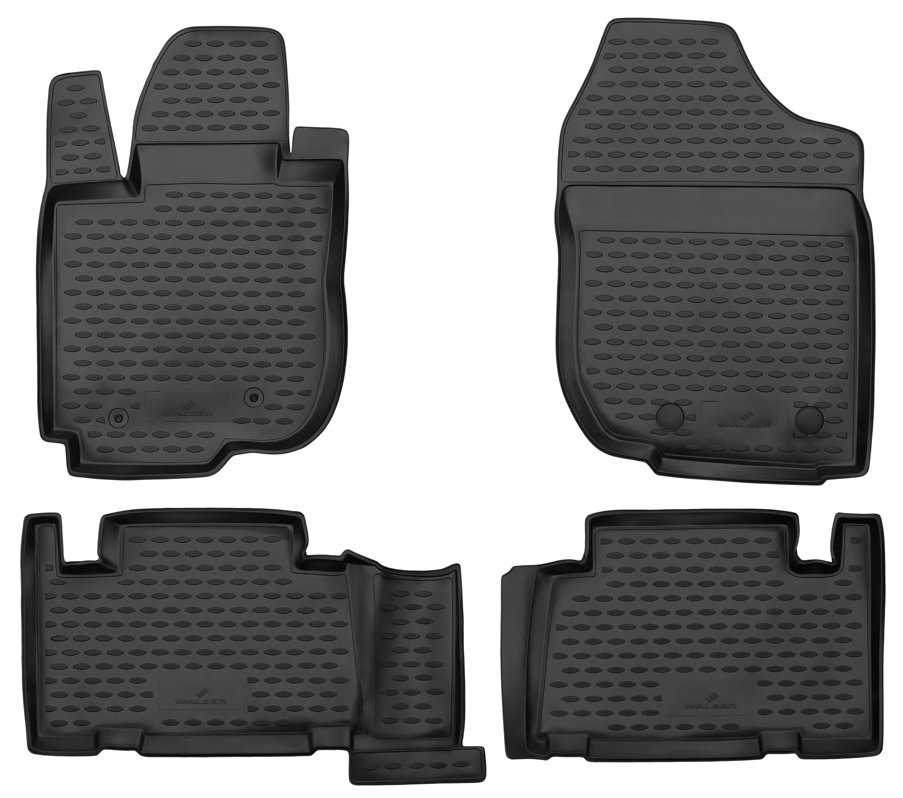 Fußmatte, Gummimatten XTR für Toyota RAV 4 III, schwarz