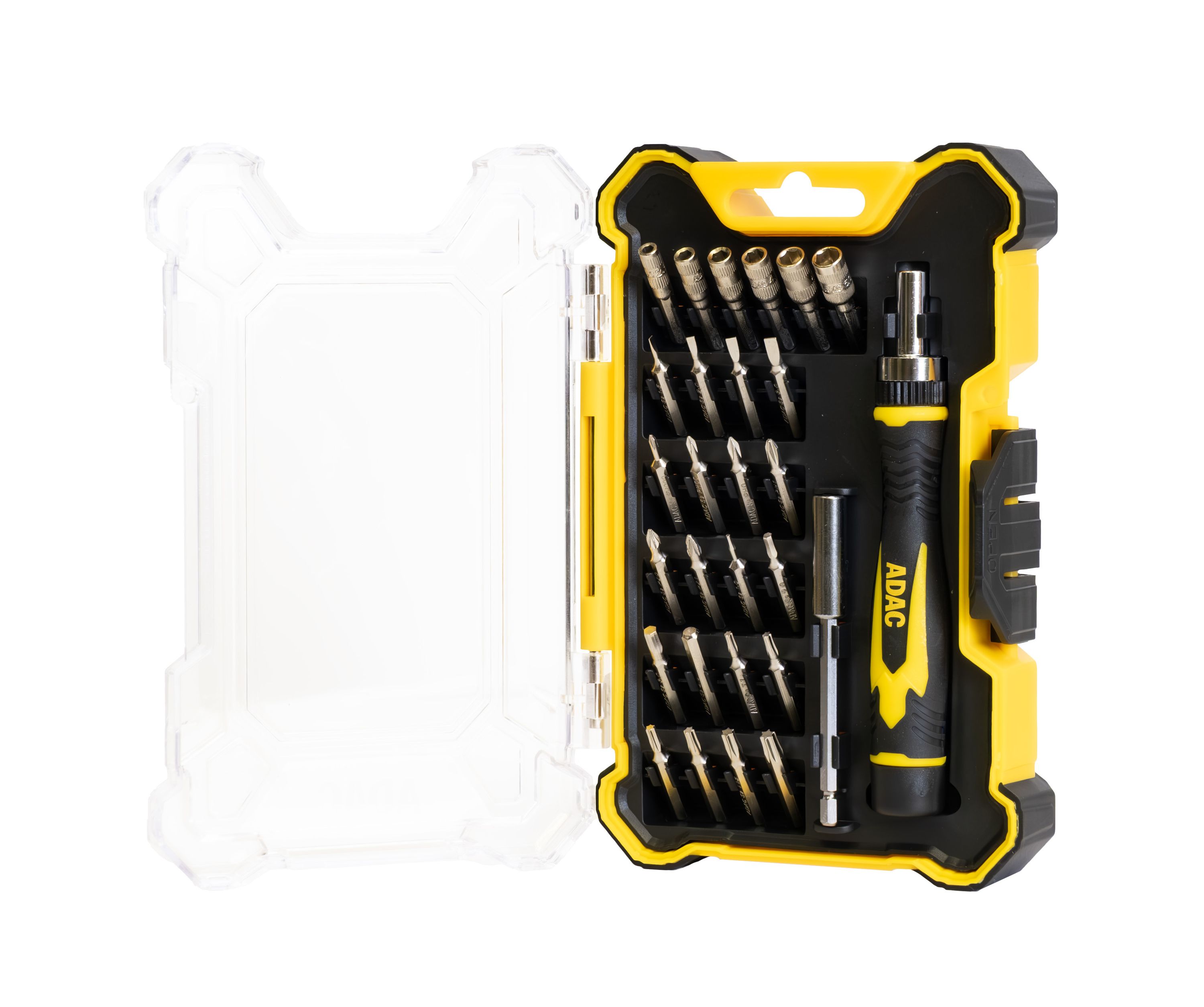 Schraubendreher-Set, Kreuz-/Schlitz-Bit, Bit-Sortiment, Kunststoff-Koffer, Bits