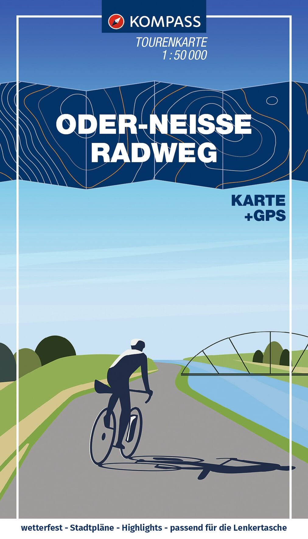 Karte, GPS, Radtour, Orter-Neisse, Radweg