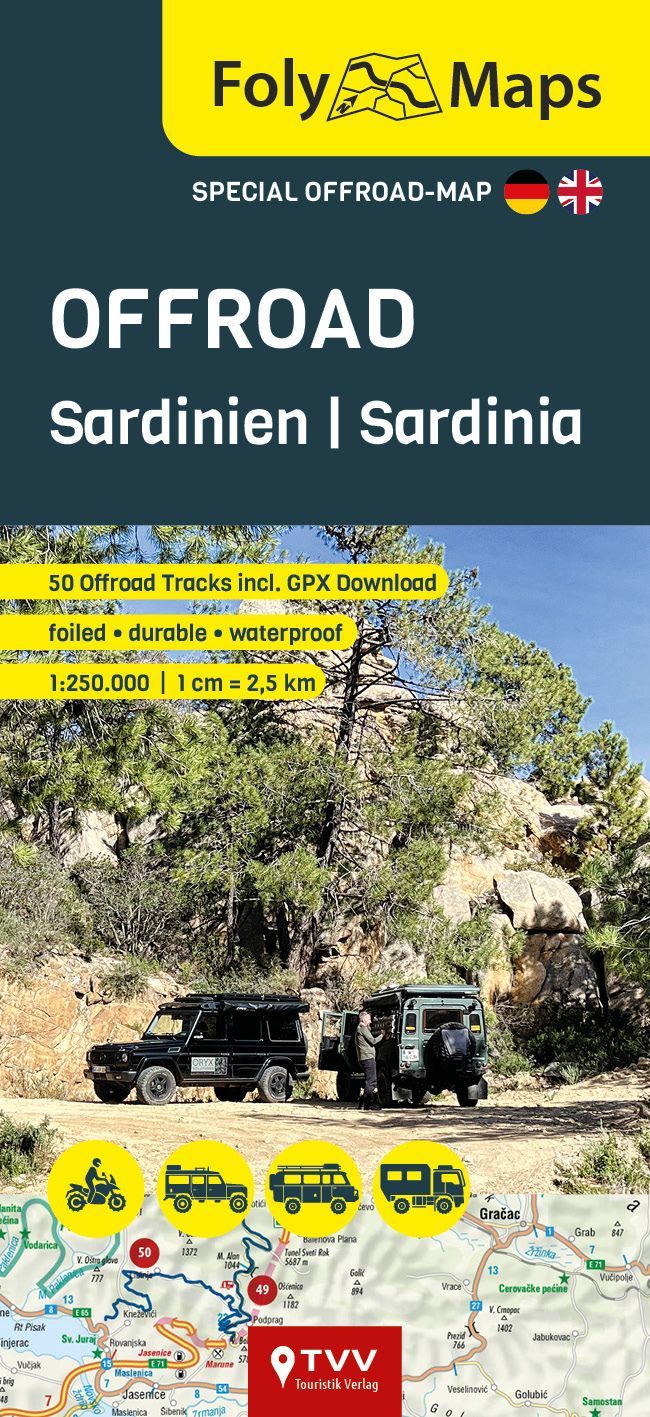 FolyMaps OFFROAD Sardinien 1:250.000