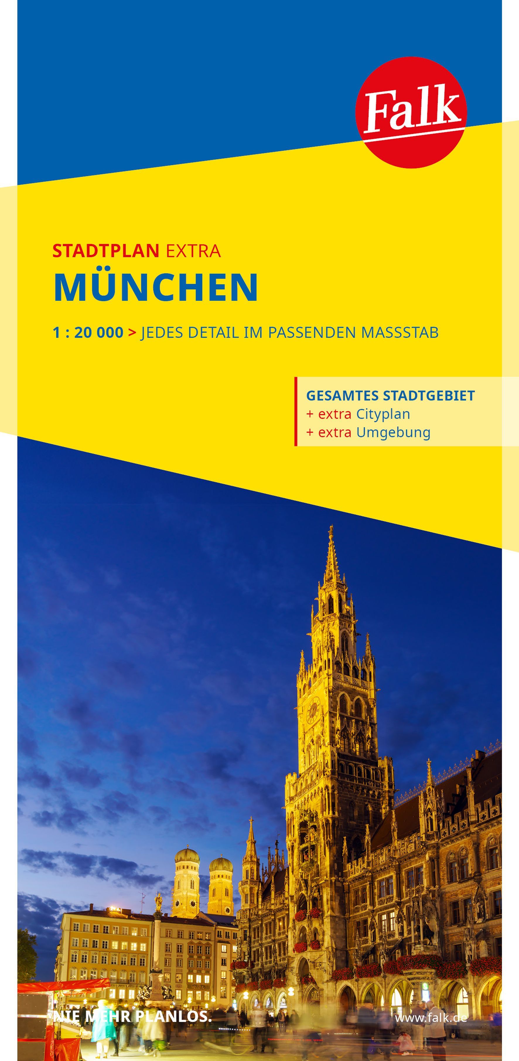 Falk Stadtplan Extra München 1:20.000 Werbung, Plakat, Stadt, Metropole, Städtisch