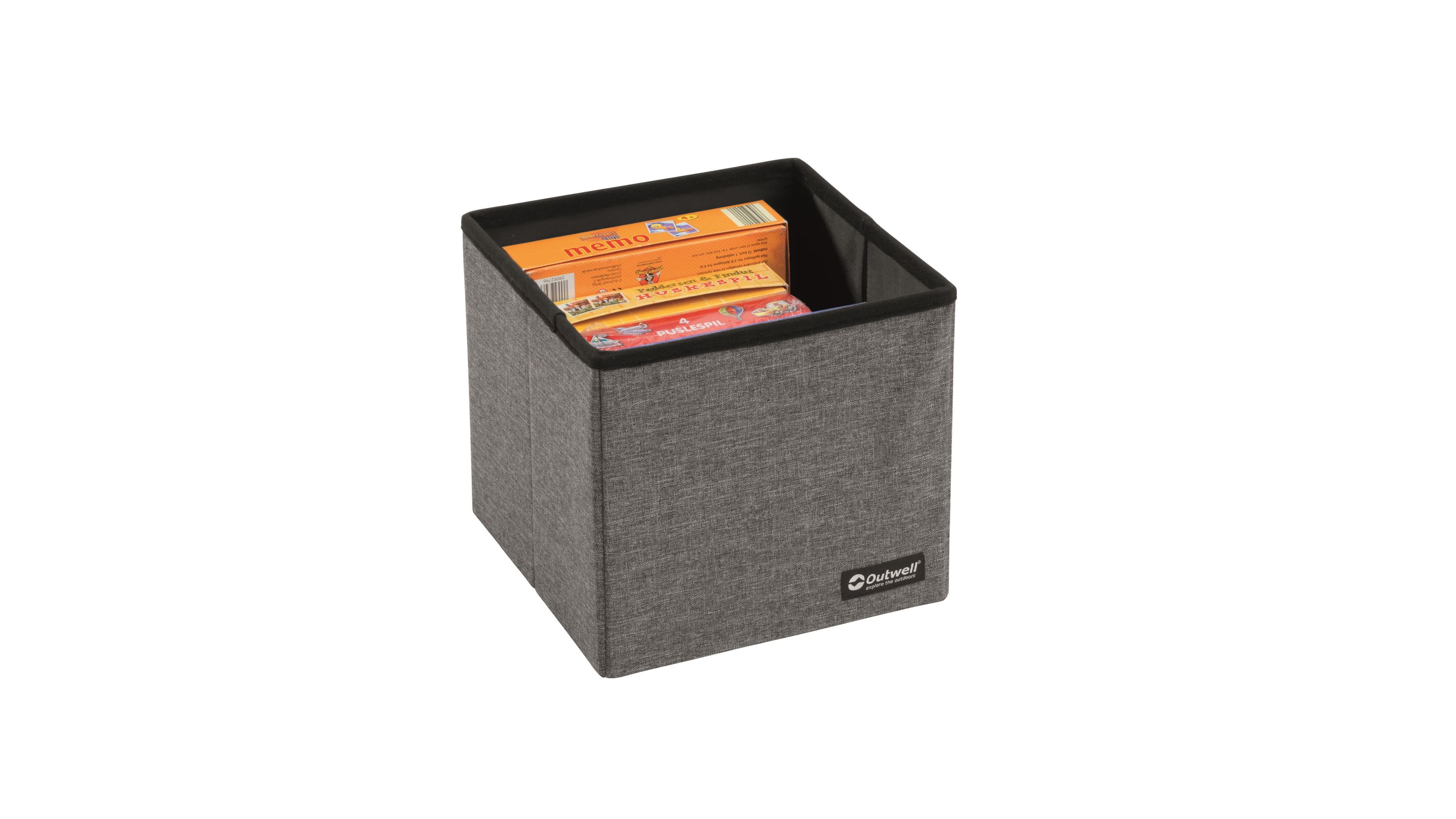 Outwell Staubox und Hocker, mit offenem Deckel