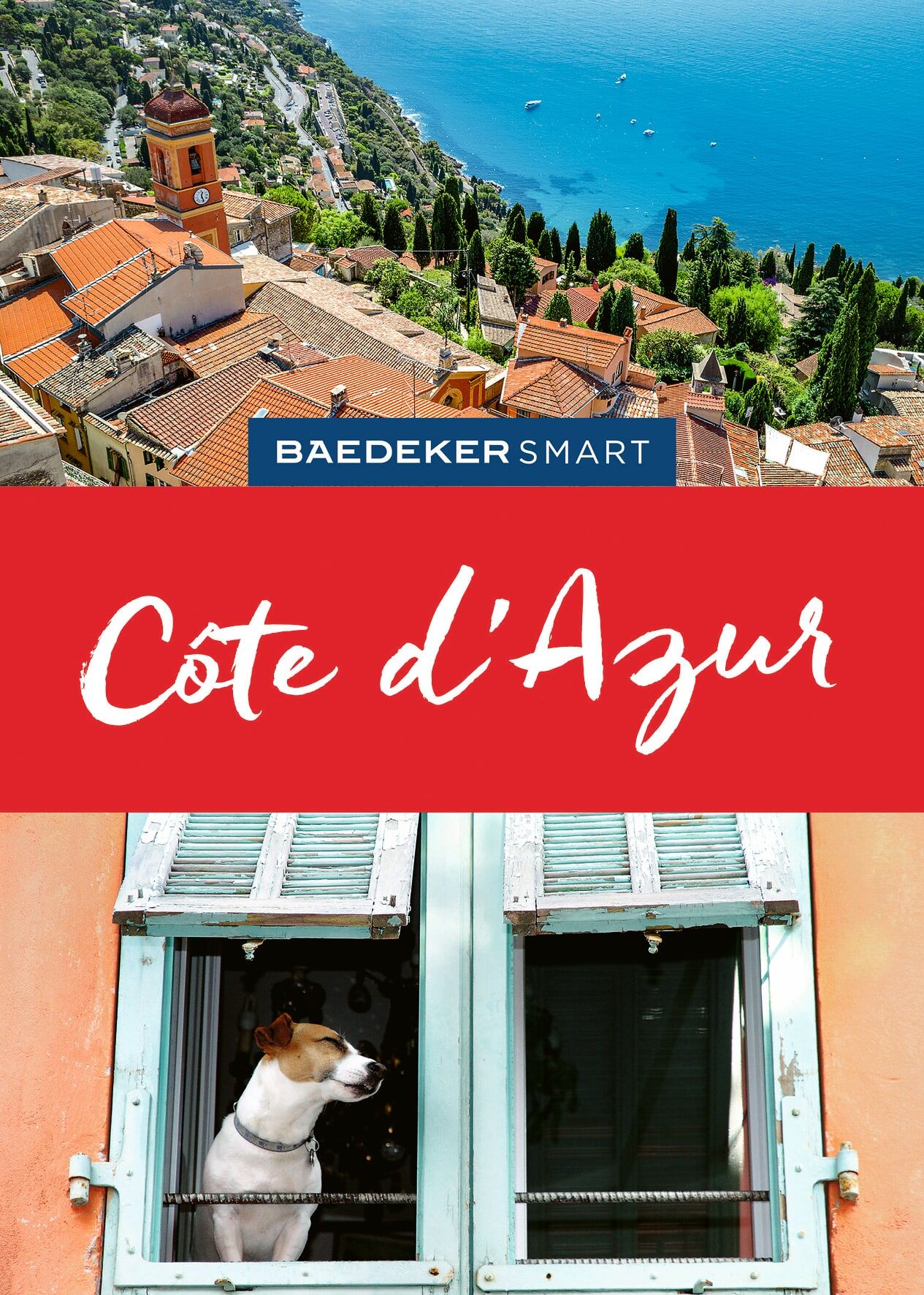 Côte d'Azur, Küste, Stadt, Gebäude, Hund
