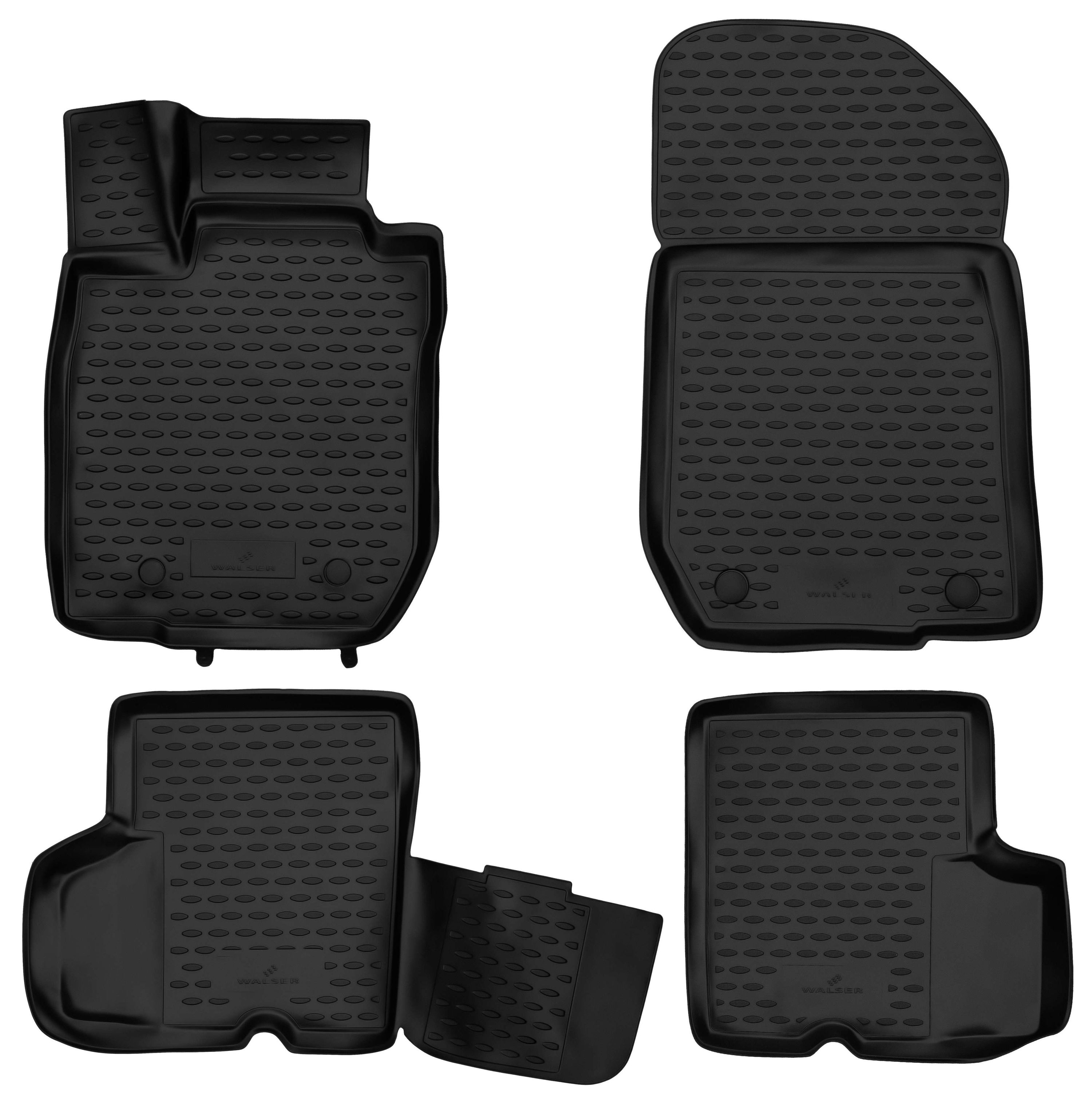 Fußmatte, Gummimatten XTR für Dacia Loga, schwarz