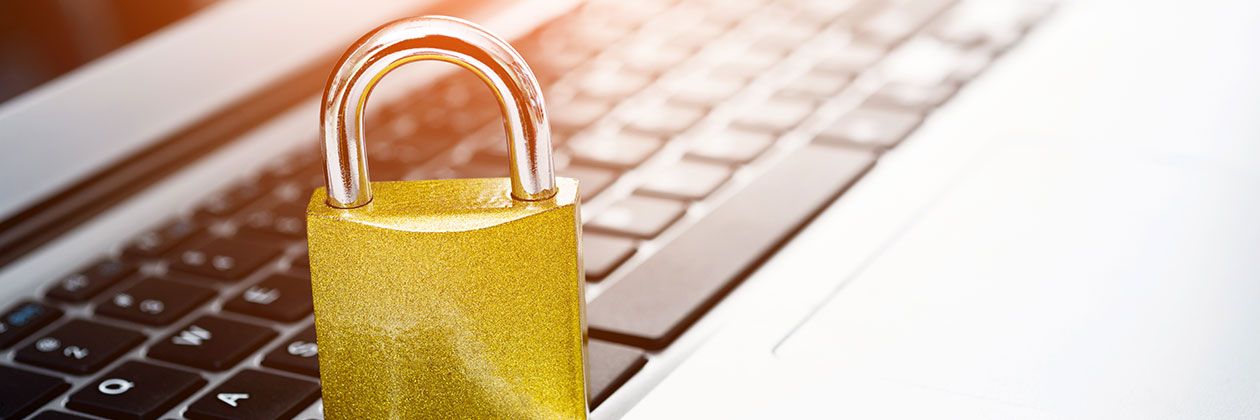 Technik, Laptop, Tastatur, Schloss