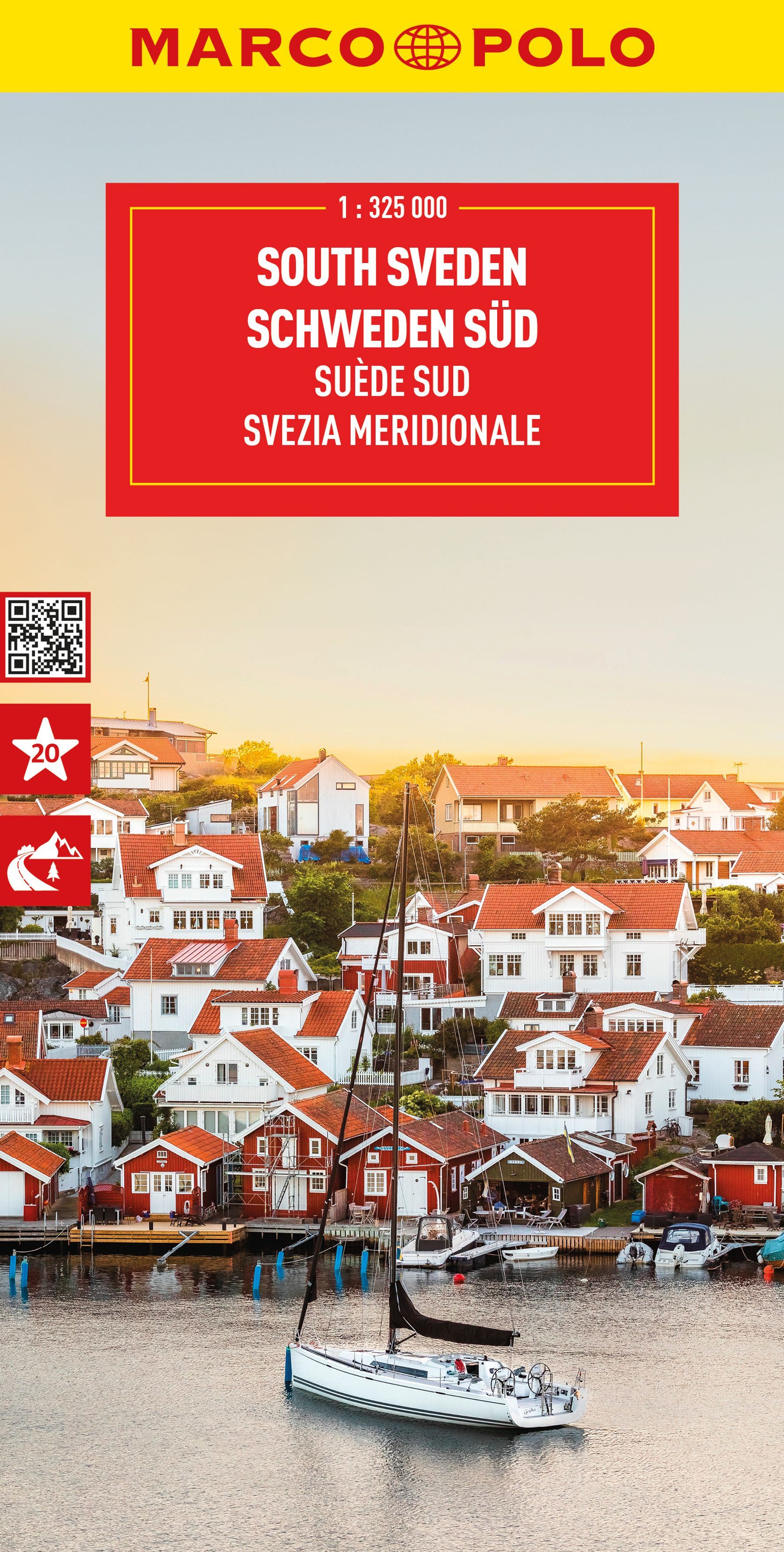 MARCO POLO Reisekarte Schweden Süd 1:325.000 Cover, Reisekarte Südschweden Marco Polo