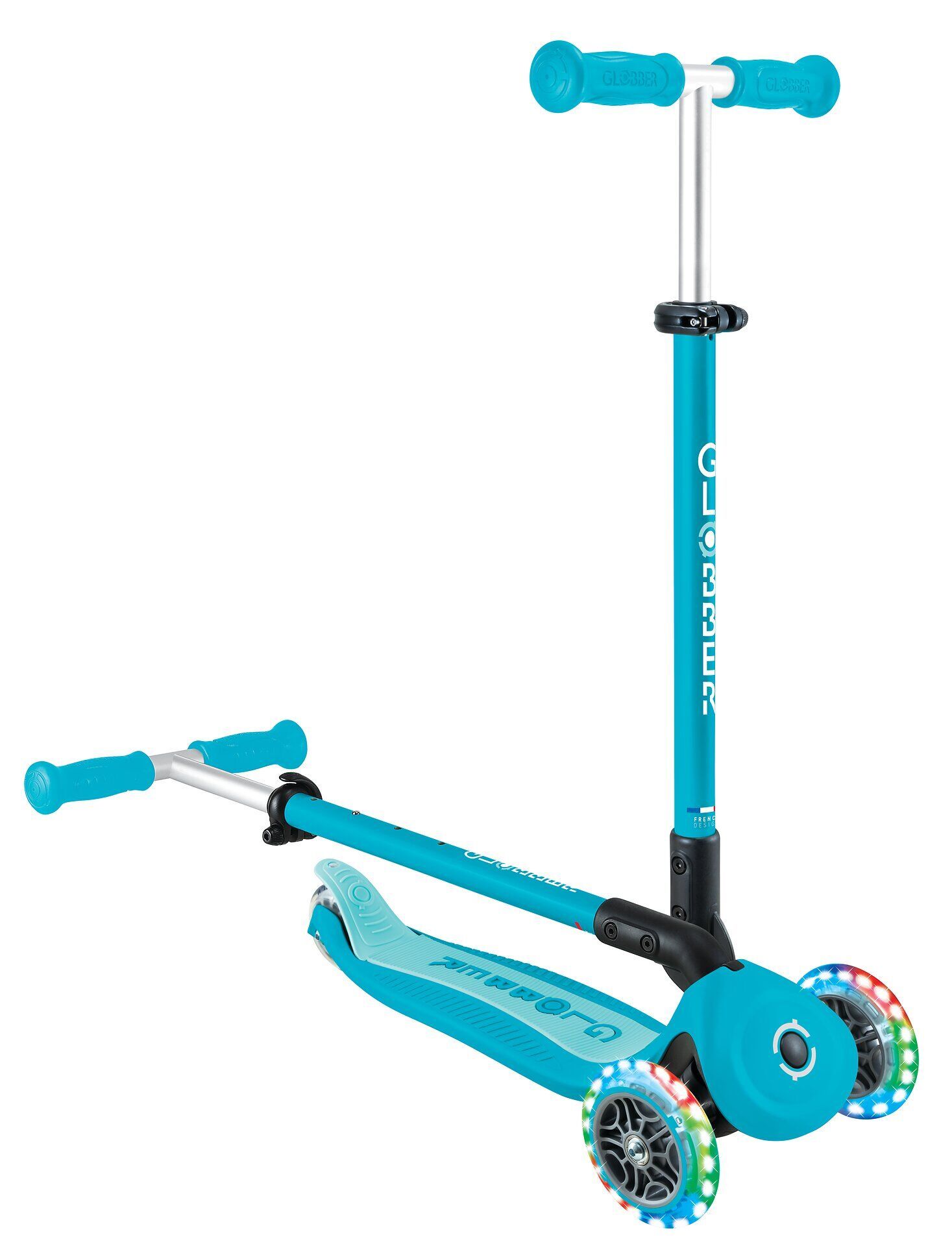 Roller, Transport, Fahrzeug, Rad,Tretroller, Türkis, Kinderroller