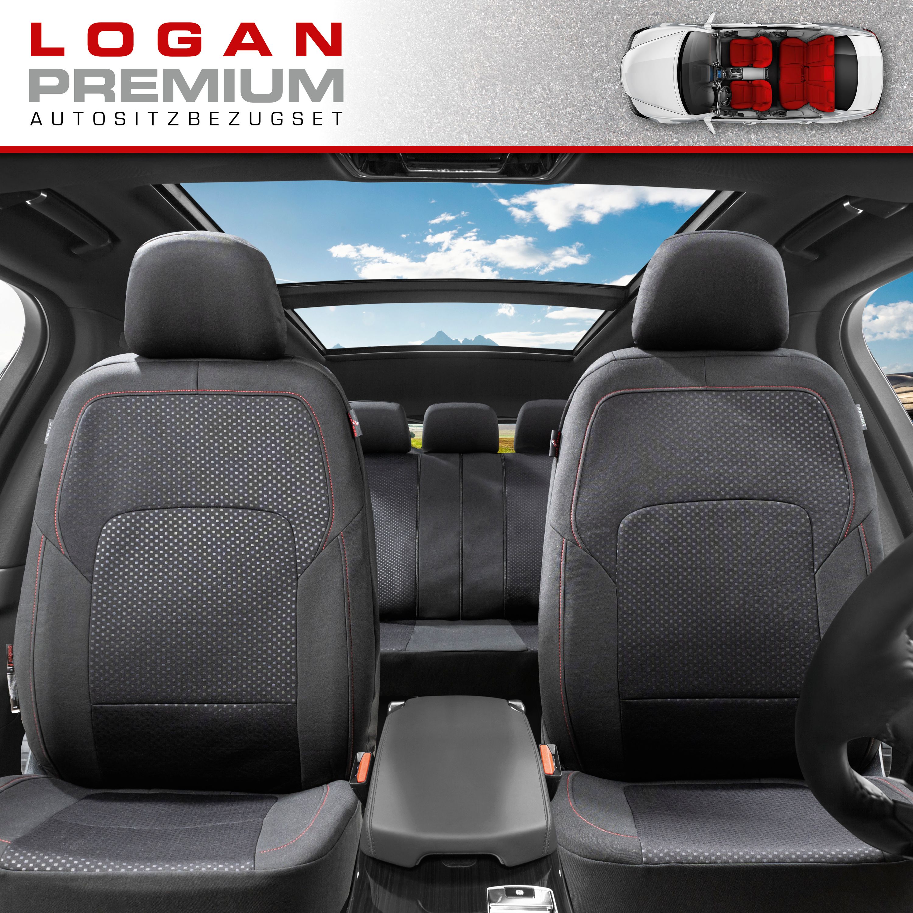 Cover, Autositzbezüge, Logan Premium