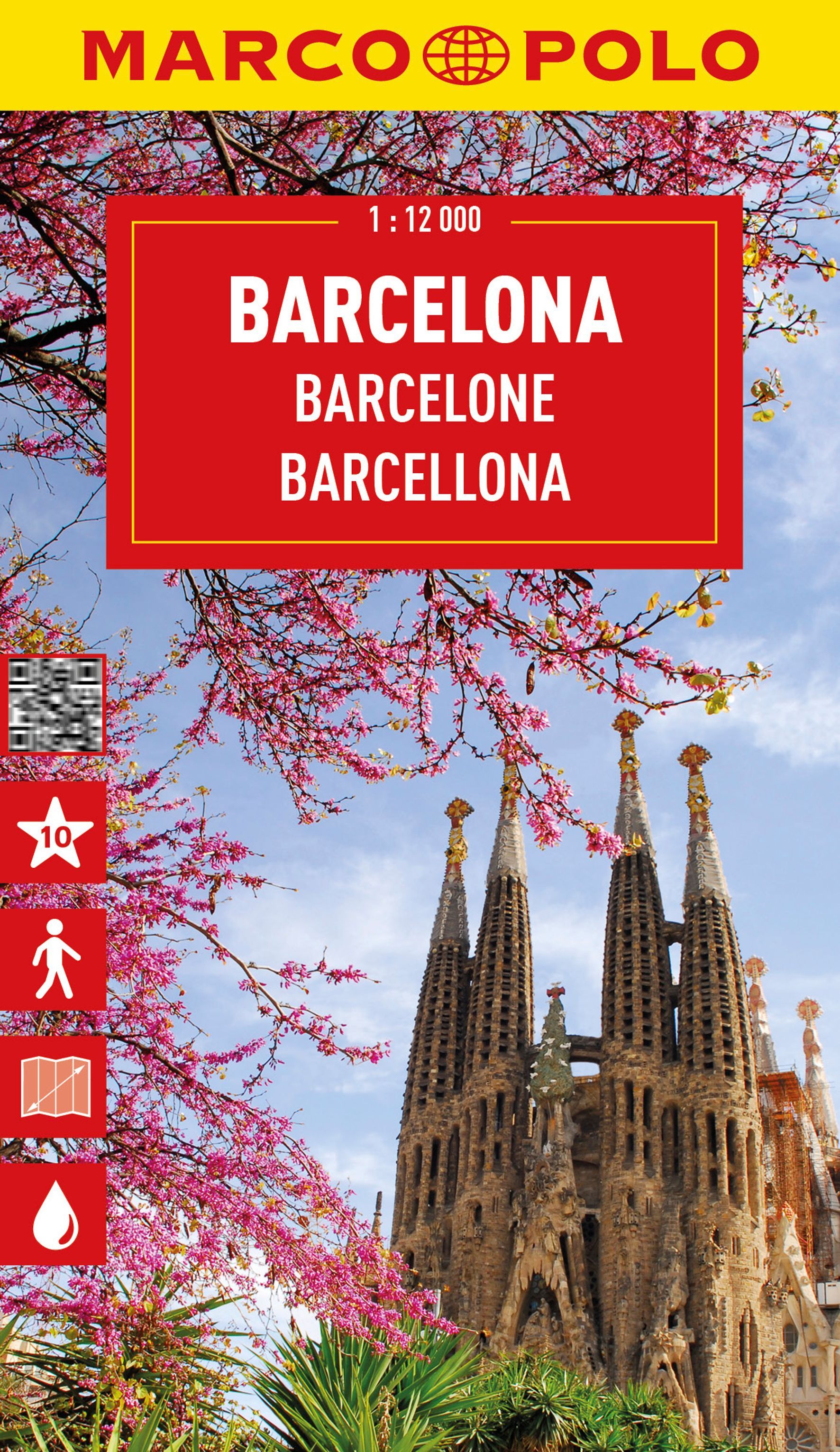 MARCO POLO Cityplan Barcelona 1:12.000 Architektur, Gebäude, Kathedrale, Kirche
