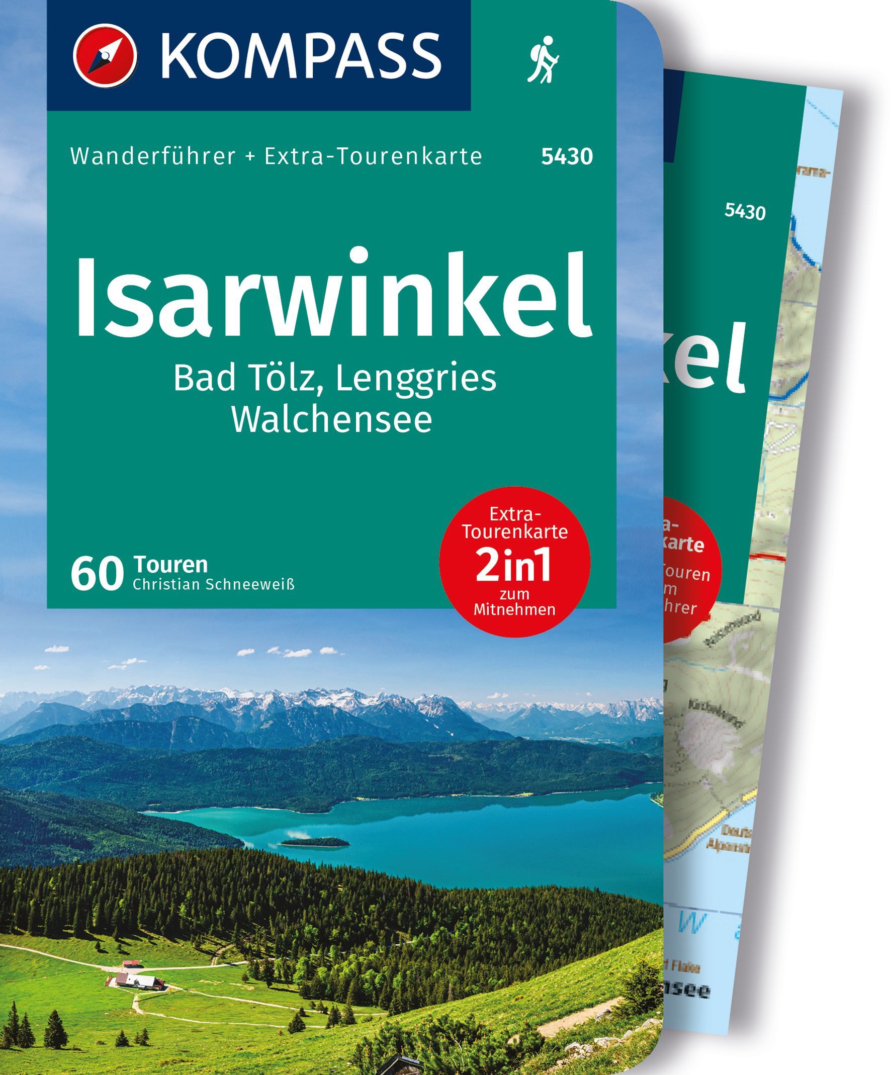 9783991217848 Cover Kompass Wanderführer Isarwinkel