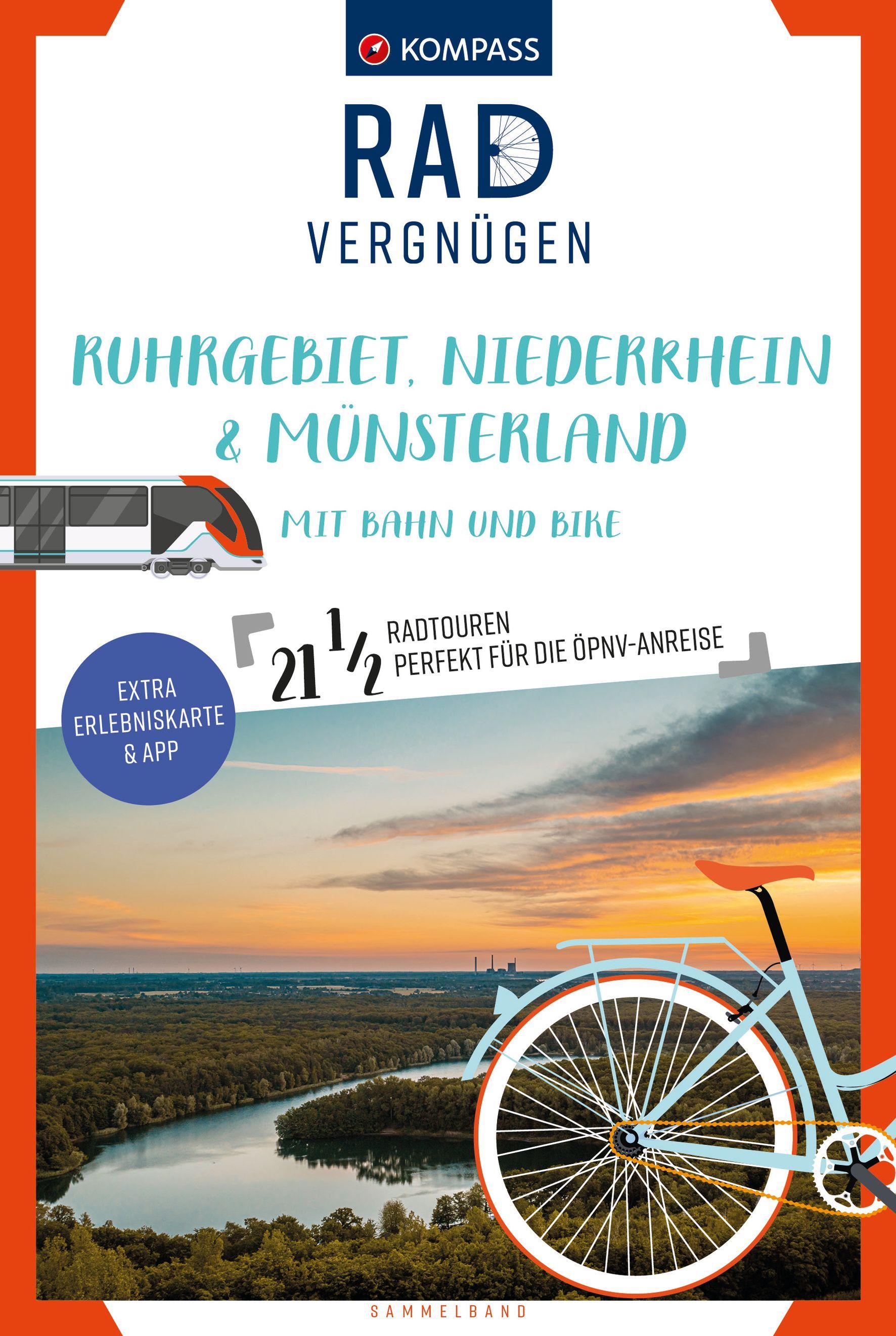 9783991540502 Cover, Karte Radvergnügen Ruhrgebiet