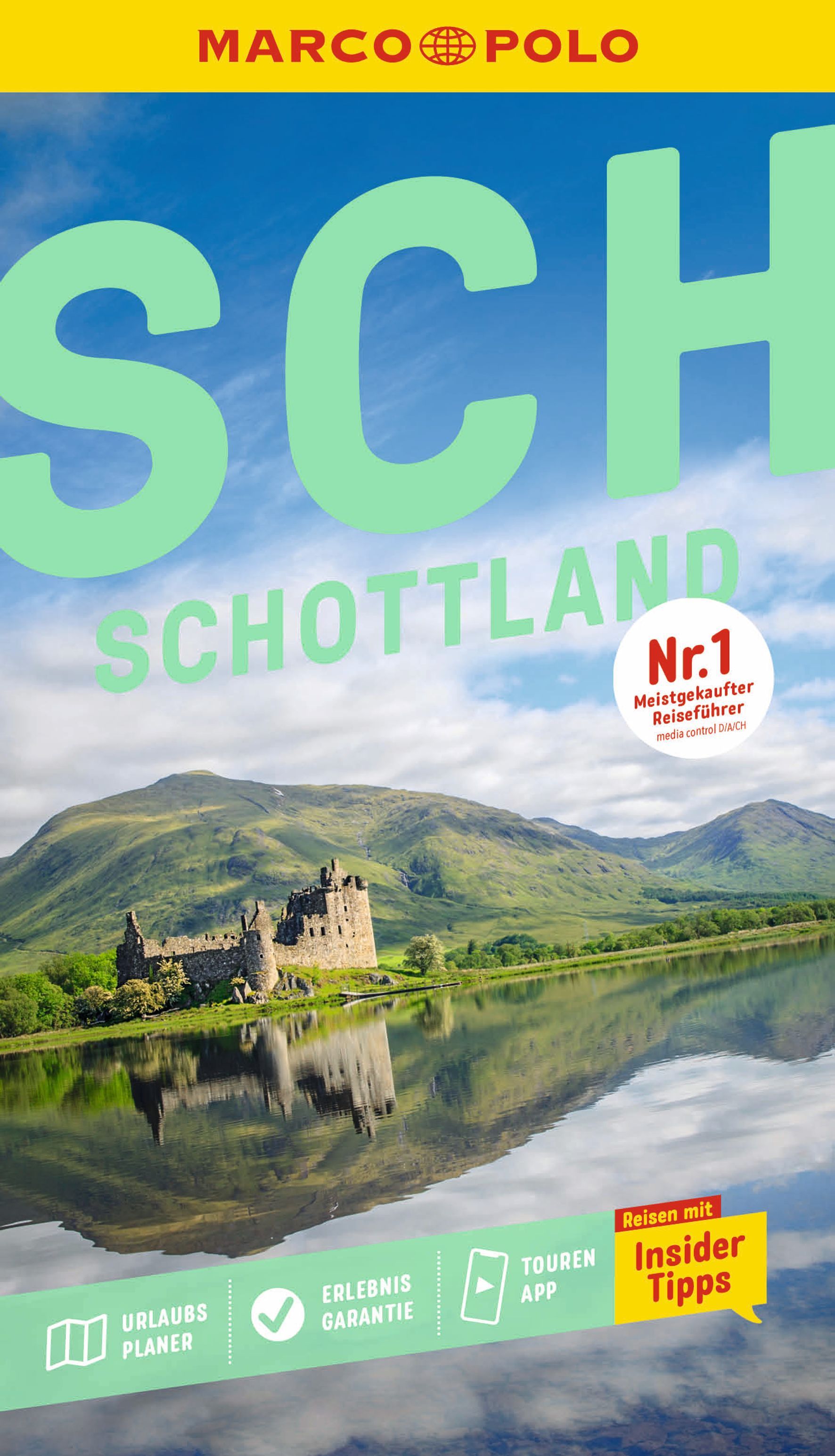 MARCO POLO Reiseführer Schottland Werbung, Plakat, Gebäude, Festung, Veröffentlichung