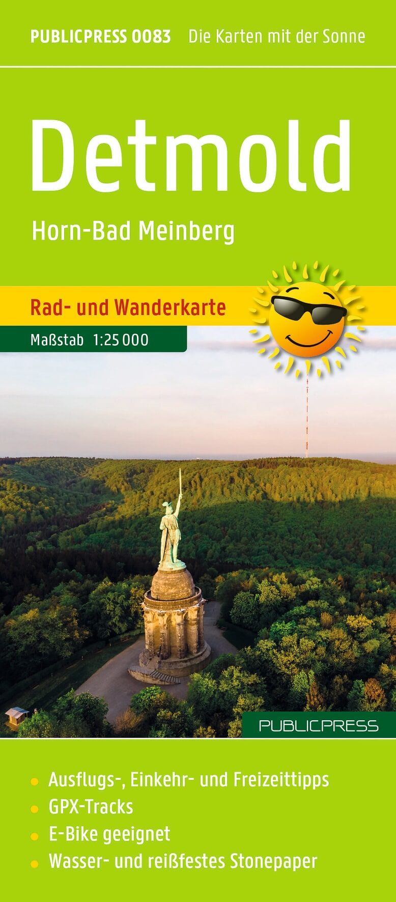 Rad- und Wanderkarte Detmold, Horn-Bad Meinberg