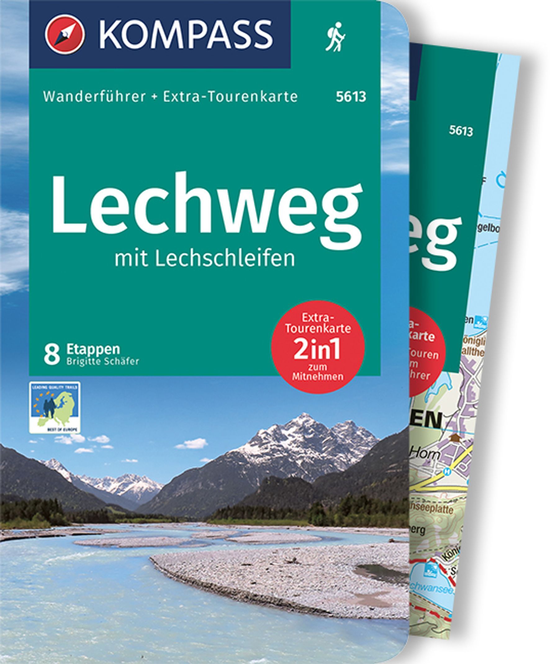 9783991213376 Cover Kompass Wanderführer LEchweg