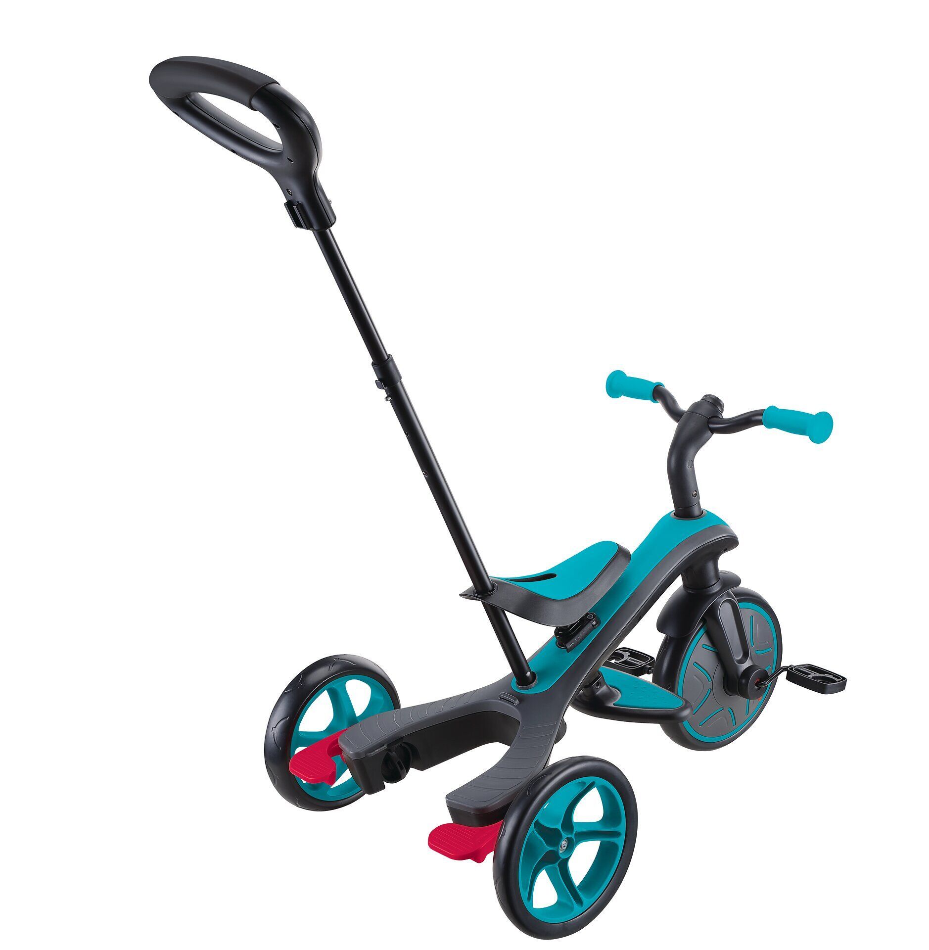 Transport, Fahrzeug, Kinderroller, Dreirad, Türkis, Rad