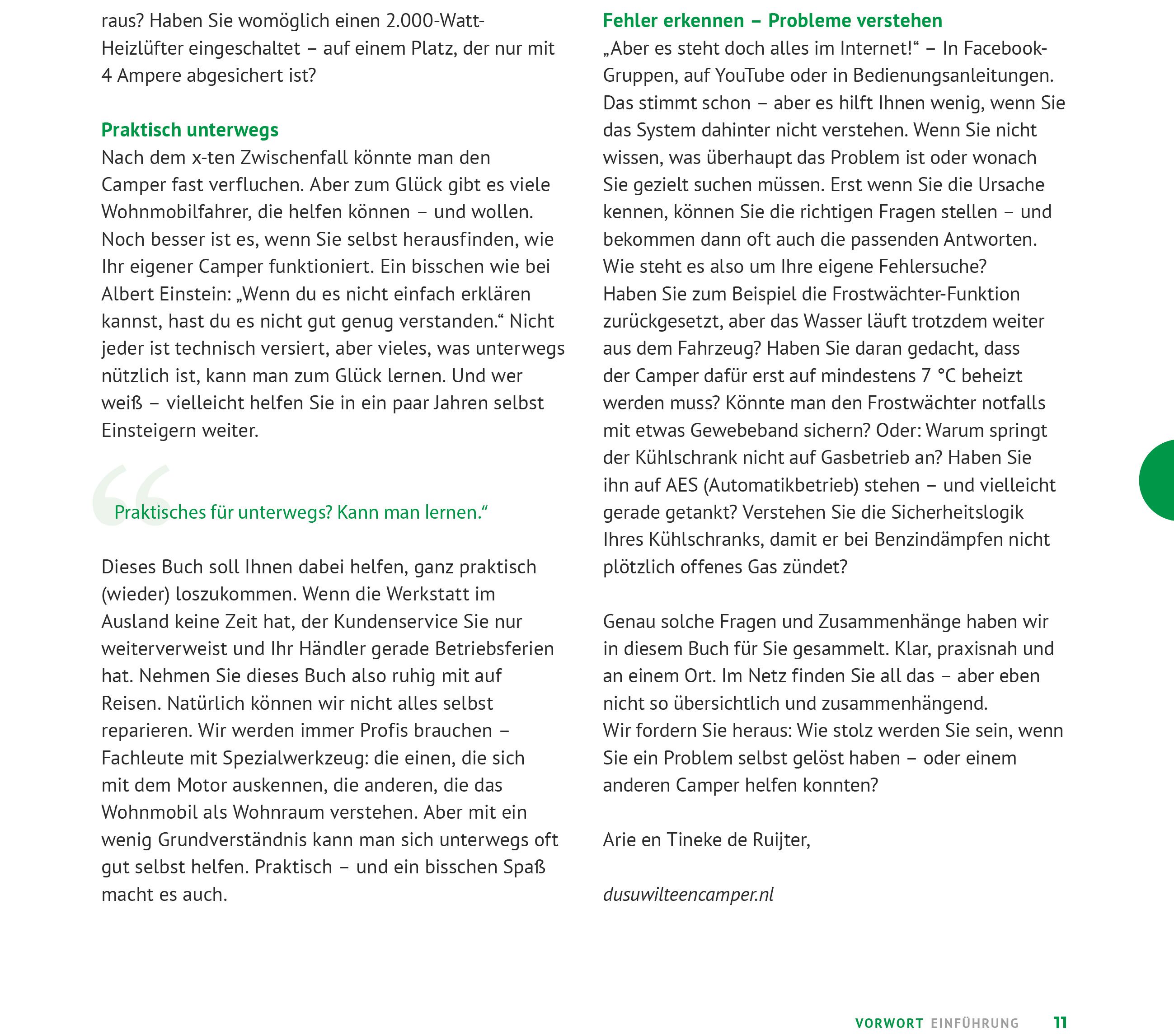 Innenansicht Seiten mit Texten