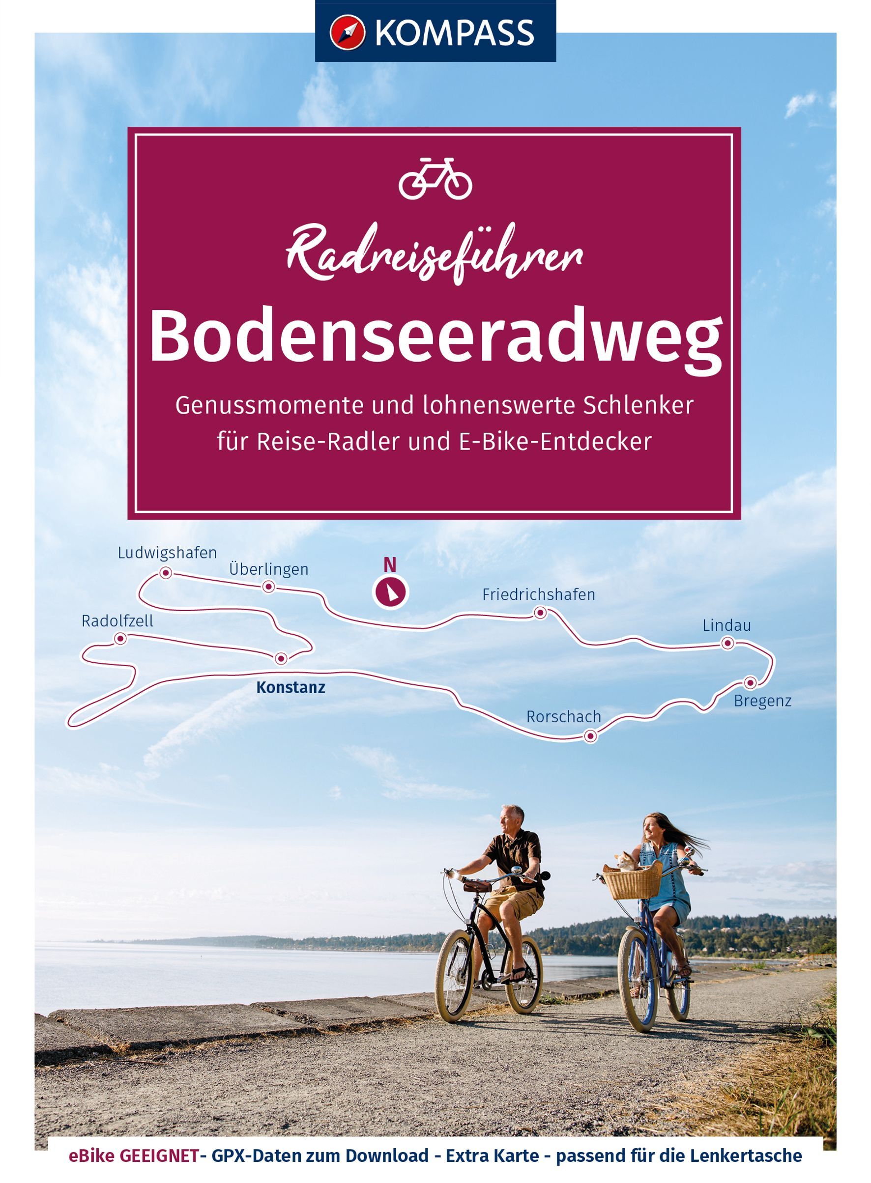 9783991217046 Cover Kompass Radreiseführer Bodenseeradweg