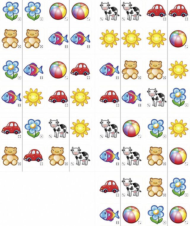 Kinder, Spielzeug, Domino