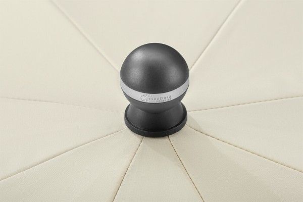 9961365202_600x600 SCHNEIDER SCHIRME Sonnenschirm, beige, rund, aufgeklappt, Fokus von oben