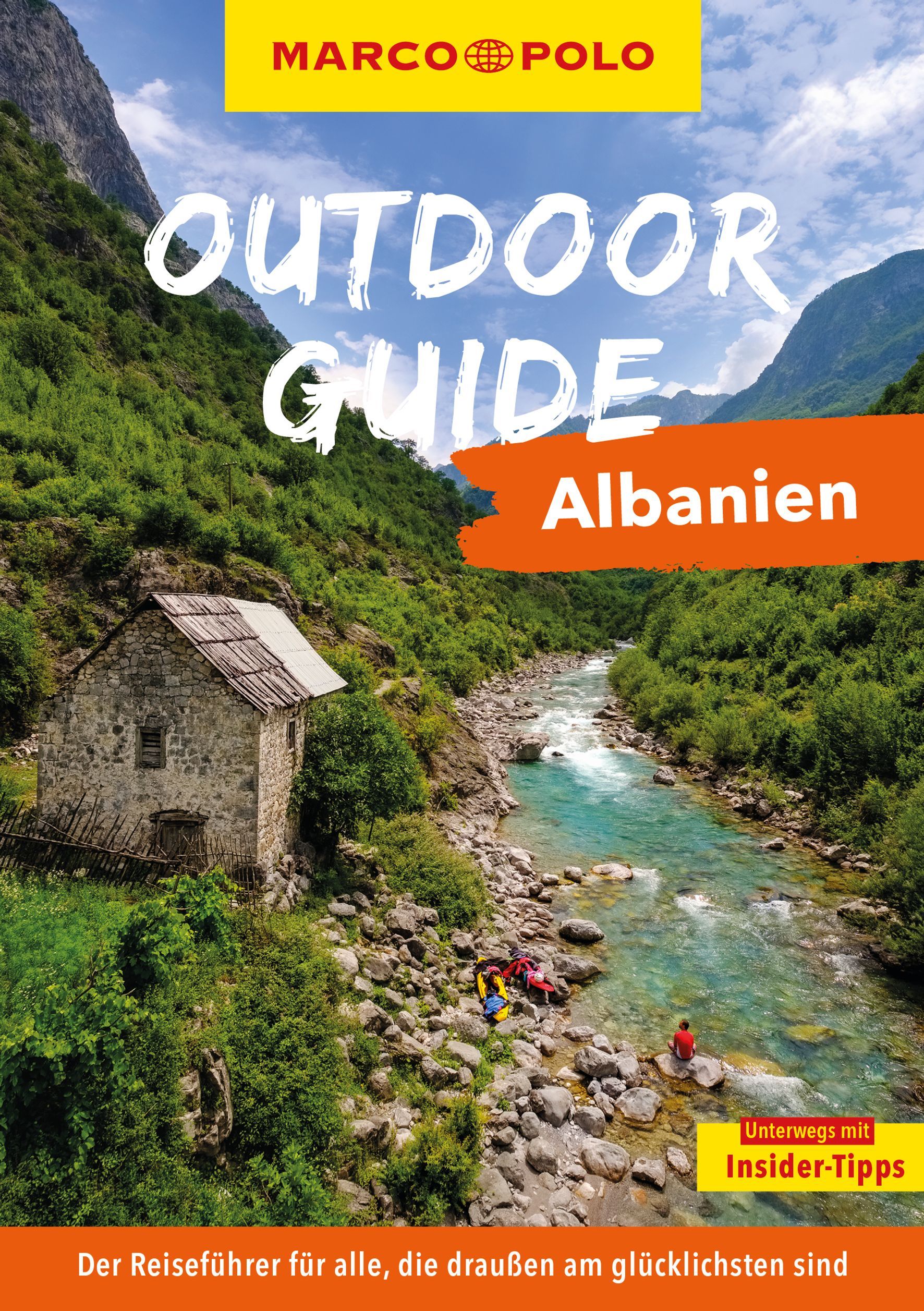 MARCO POLO OUTDOOR GUIDE Reiseführer Albanien Cover Marco Polo Outdoor Guide Albanien. Auf dem Land, Hütte, Natur, Draußen, Unterschlupf