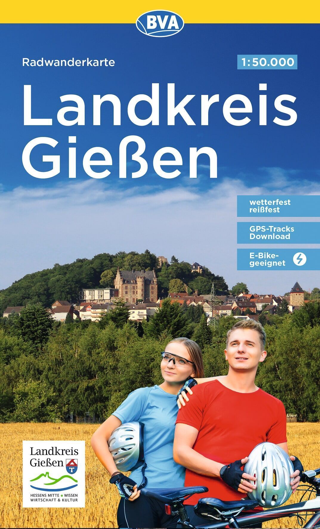 Reiseführer, Landkreis Gießen, Radwanderkarte, E-Bike geeignet, GPS-Tracks Download