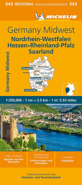 9782067258990 Cover Michelin Regionalkarte NRW, Hessen, Rheinland Pfalz, Saarland