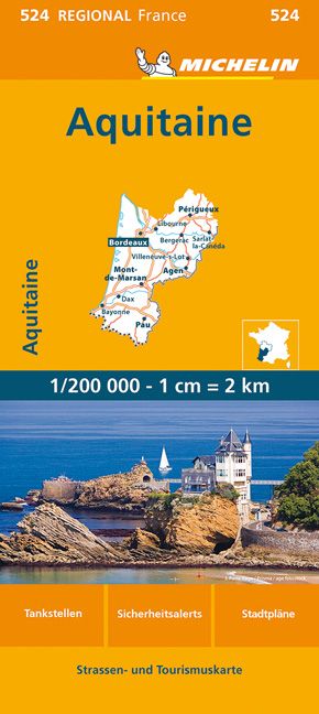 9782067259430 Cover Michelin Regionalkarte Aquitaine