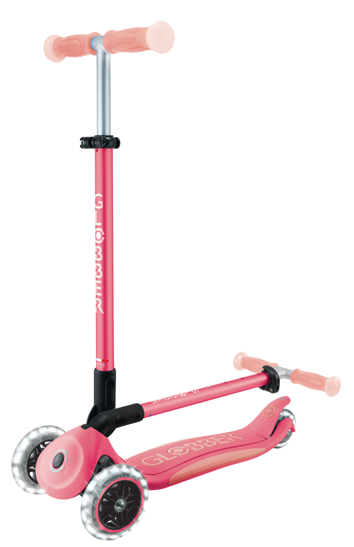 Transport, Fahrzeug, Kinderroller, Tretroller, Rosa, Rad