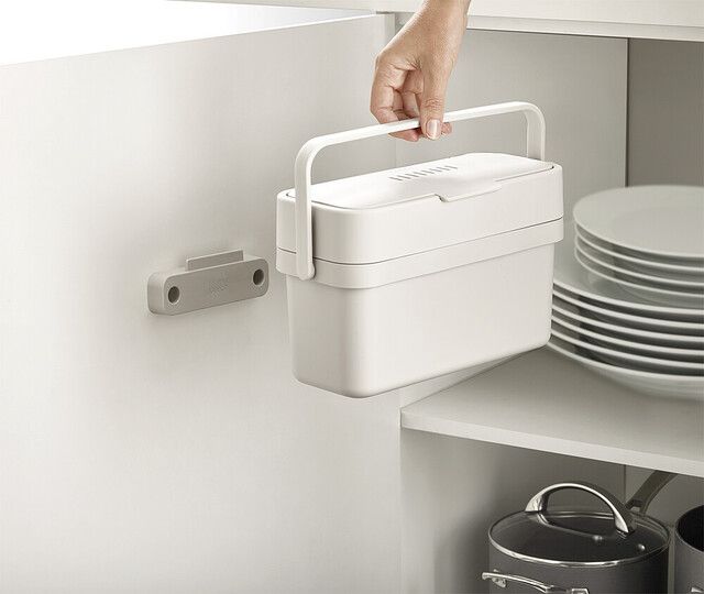 Eimer, Rechteckig , Weiß