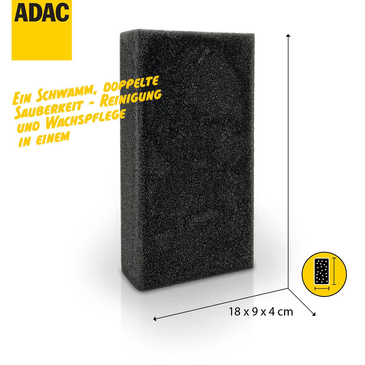 Schwamm mit Abmessungen