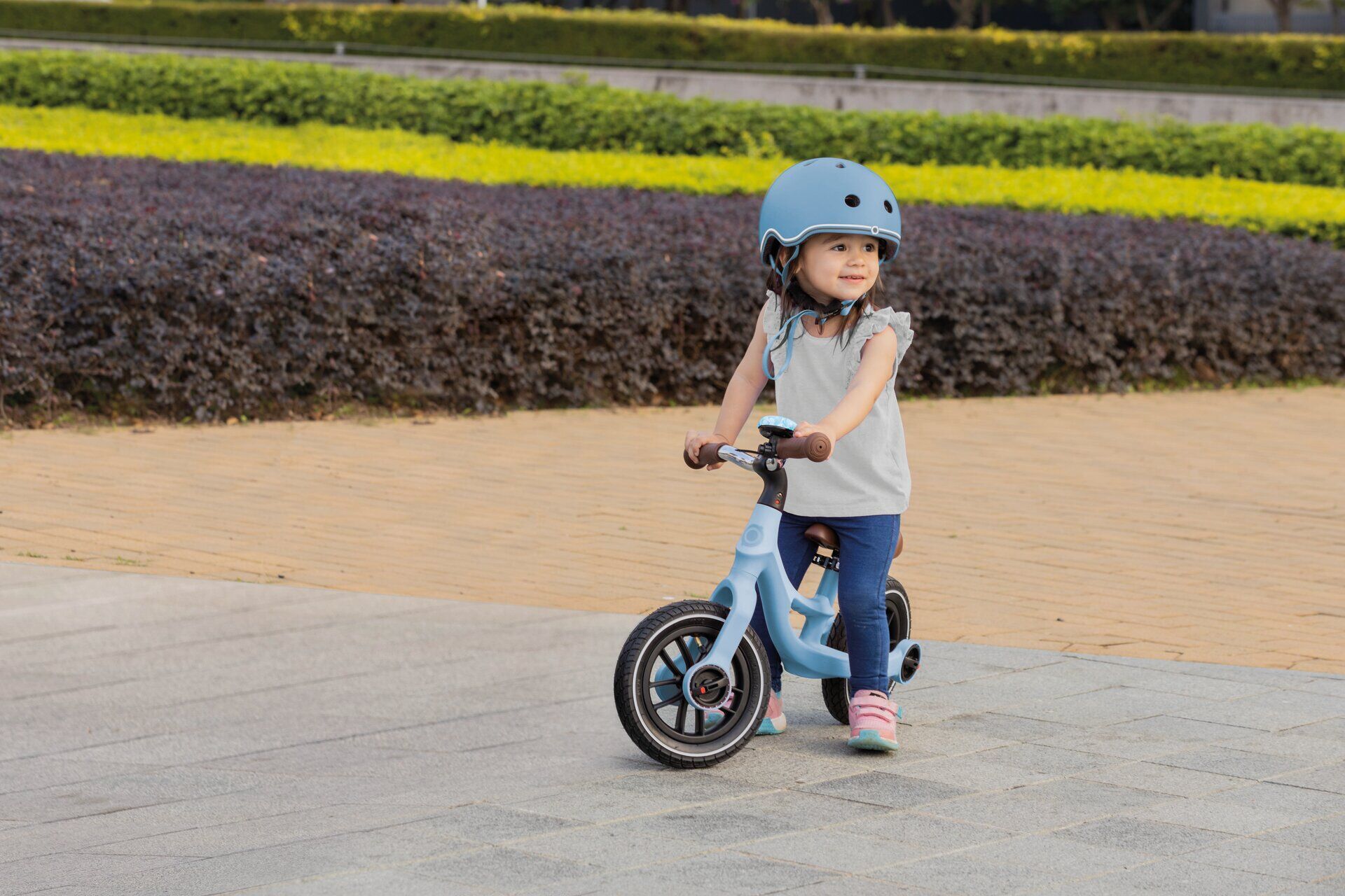 Transport, Fahrzeug, Kleinkind, Kinderrad, Laufrad, Fahrrad, Blau, Rad