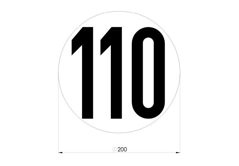 Geschwindigkeit-Frankreich-110kmh temposchilderset frankreich