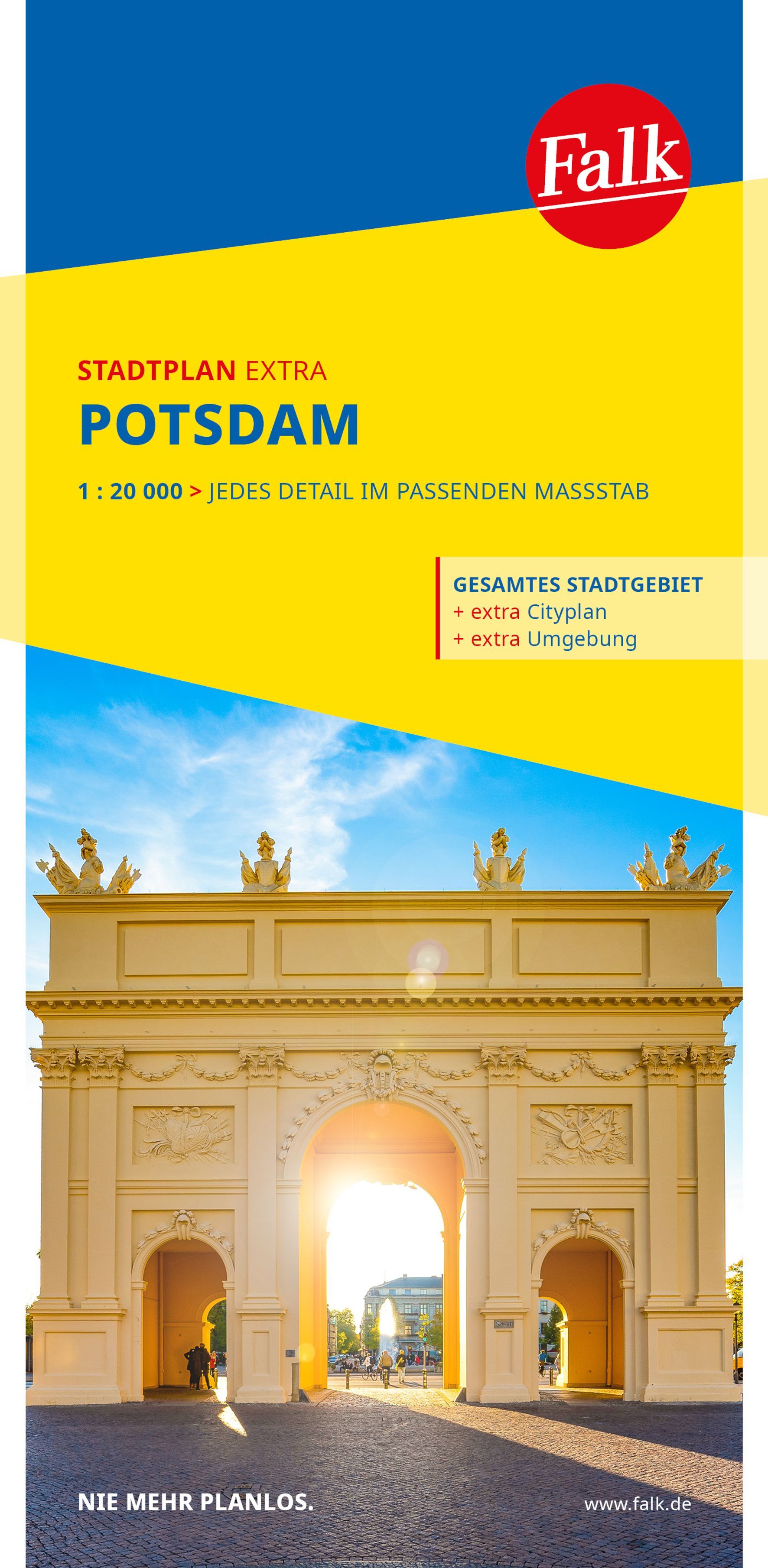Falk Stadtplan Extra Potsdam 1:20.000 Werbung, Plakat, Bogen, Architektur, Gebäude