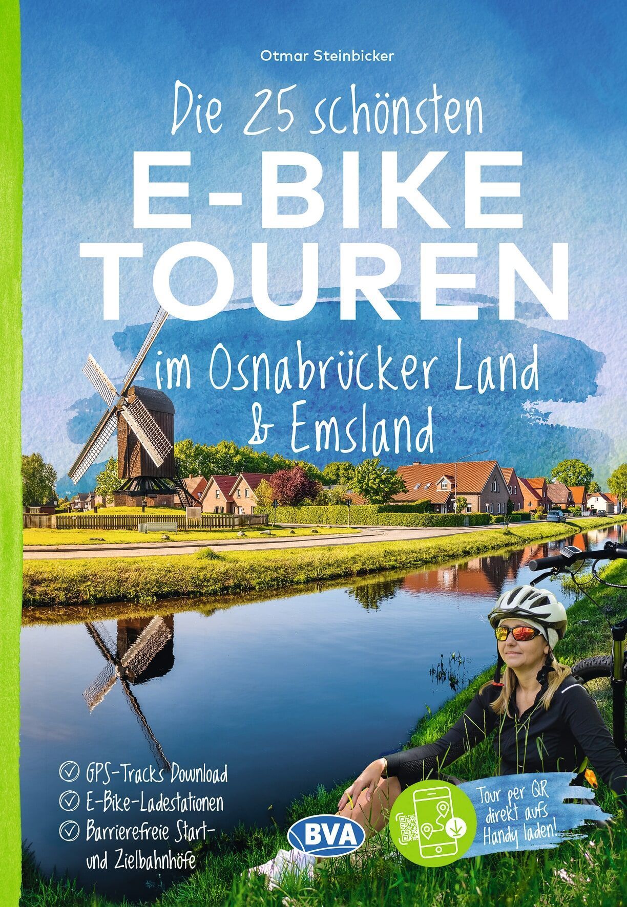 E-Bike, Touren, Landschaft, Windmühle, Fahrrad