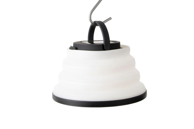 Bo-Camp Hängelampe Seginius Solar, faltbar Lampe, Hängelampe weiß